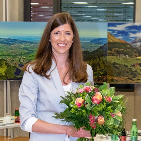 Die neue AK-Vizepräsidentin Jessica Lutz mit AK-Präsident Hubert Hämmerle.