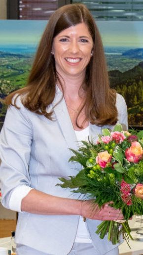 Die neue AK-Vizepräsidentin Jessica Lutz mit AK-Präsident Hubert Hämmerle.