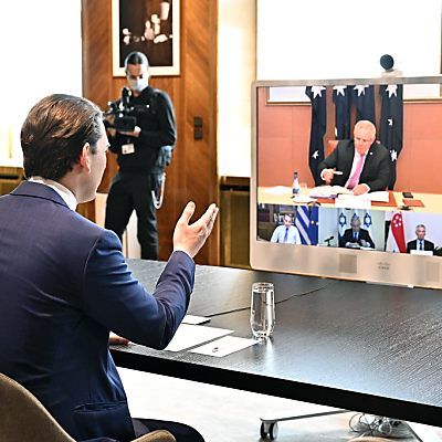 Kurz sprach mit Amtskollegen aus diversen Ländern