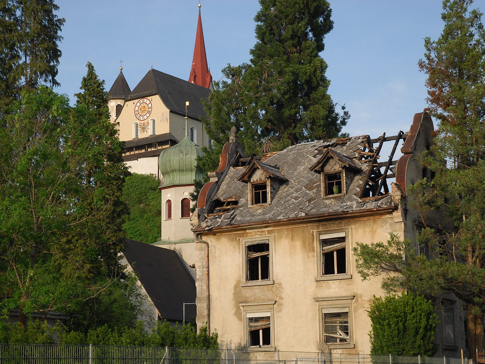 Die Grundstruktur der Häusle-Villa in Rankweil bleibt trotz Großbrand erhalten