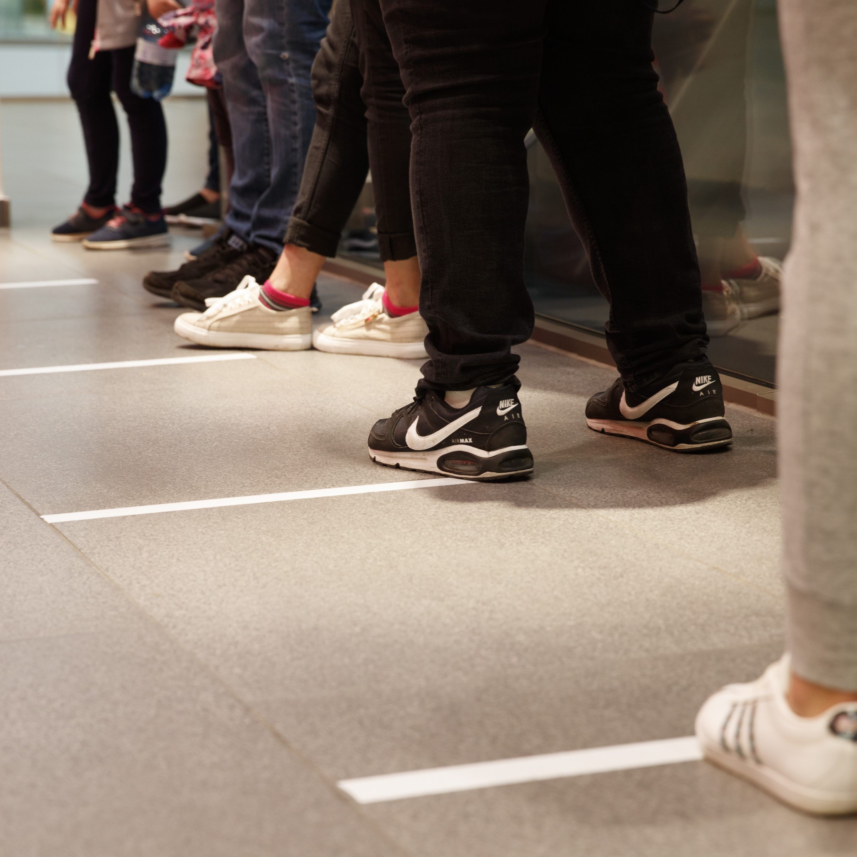 Die Kunden verhielten sich sehr diszipliniert.