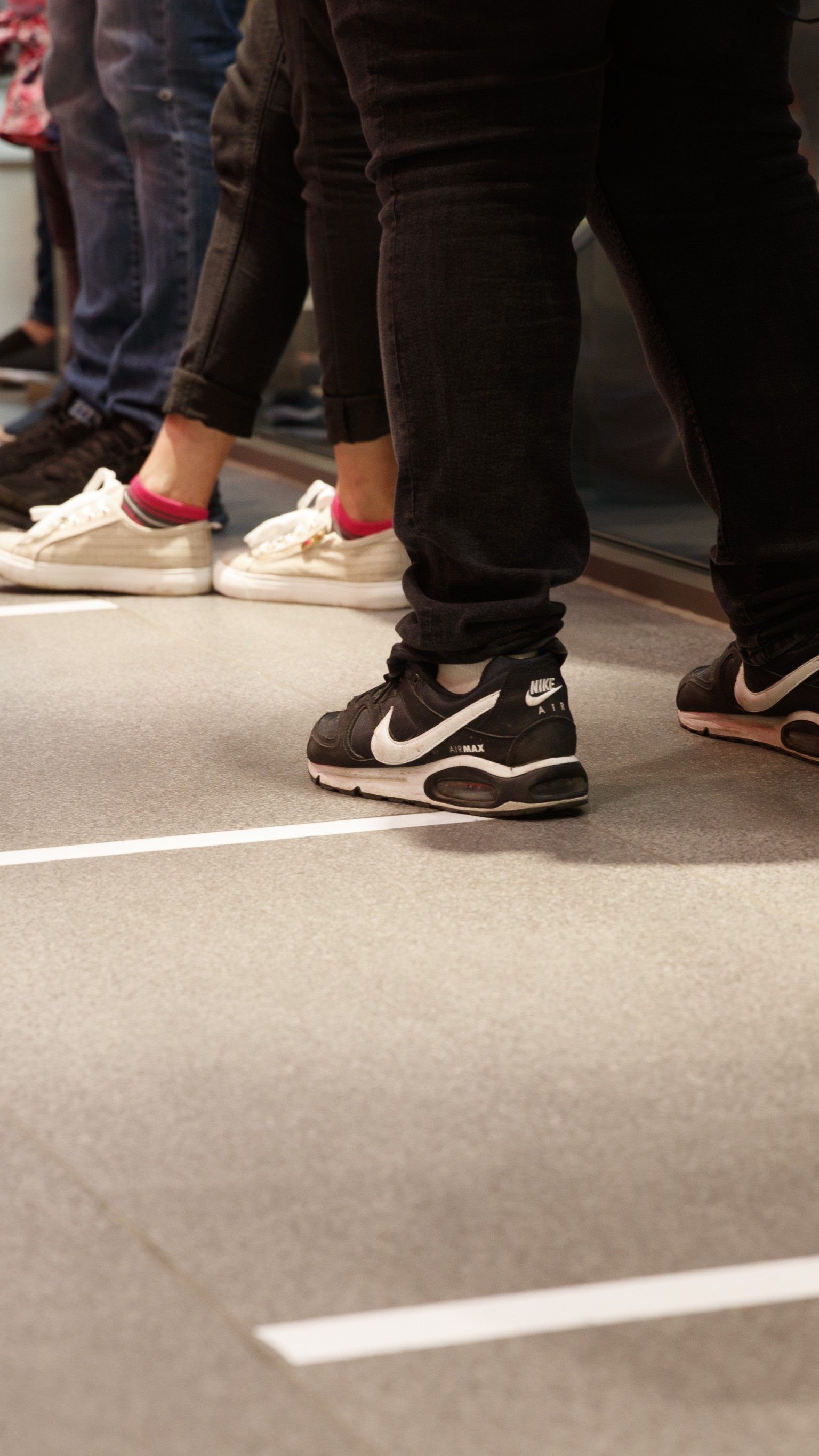 Die Kunden verhielten sich sehr diszipliniert.