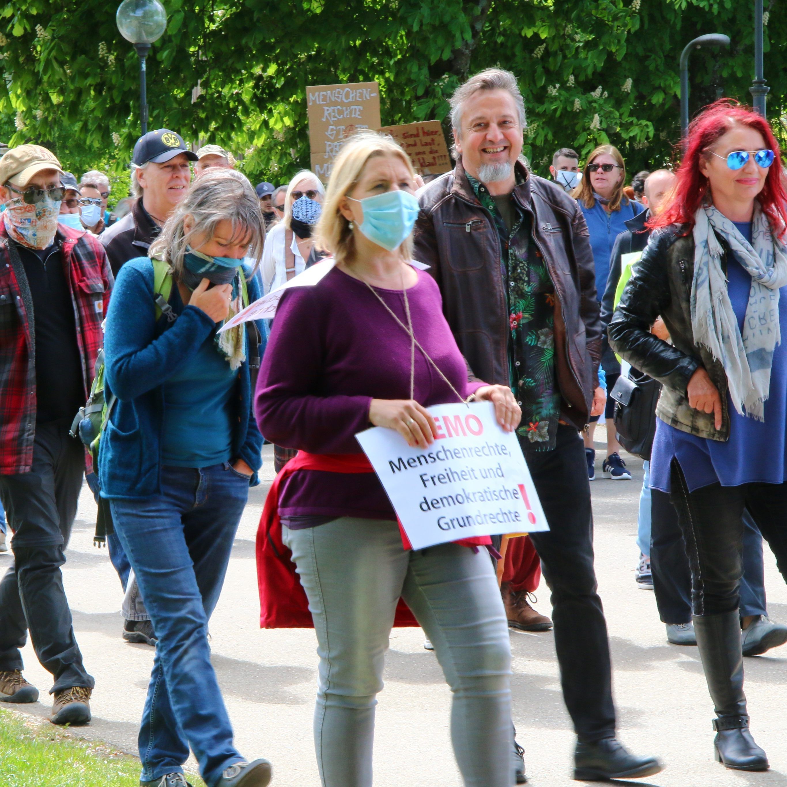 Demo gegen Coronamaßnahmen der Regierung am 03. Mai