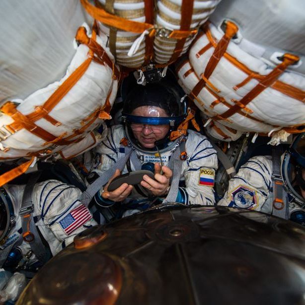 Astronauten in der ISS.