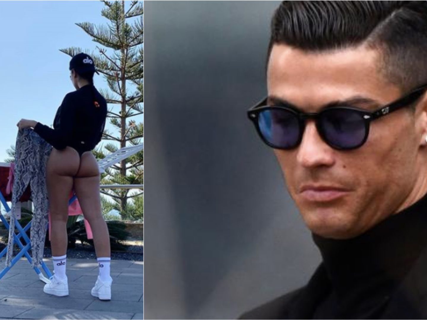 Georgina hängt bei CR7 die Wäsche auf. Georgina hängt bei CR7 die Wäsche auf.