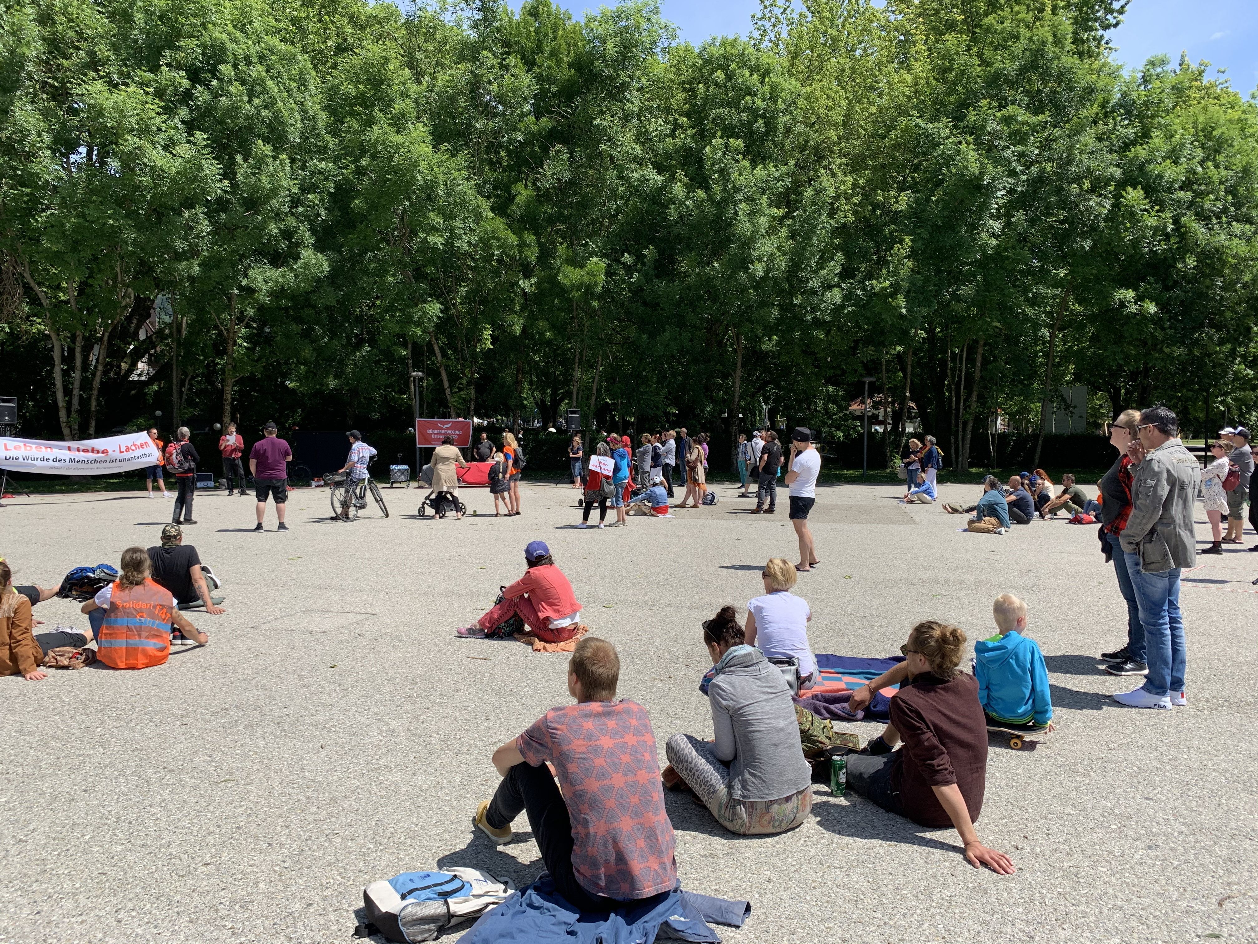 Überschaubare Anzahl an Demo-Teilnehmer