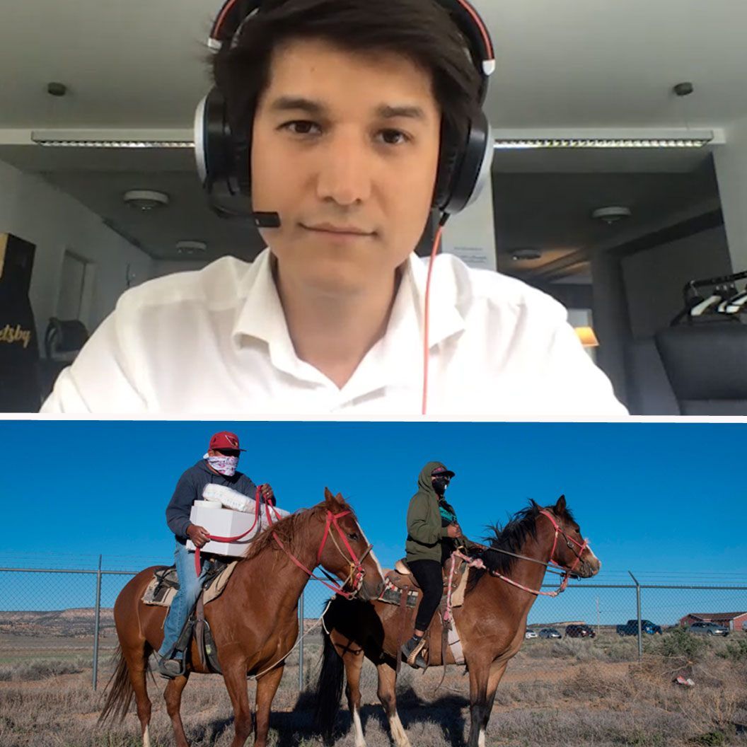 Stefan will seinen Verwandten im Reservat helfen.