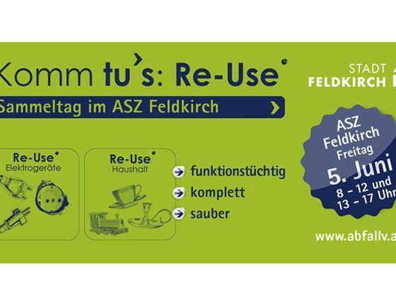 Die Abgabe erfolgt am Brockenhaus-Stand im ASZ Feldkirch. Die Abgabe erfolgt am Brockenhaus-Stand im ASZ Feldkirch.