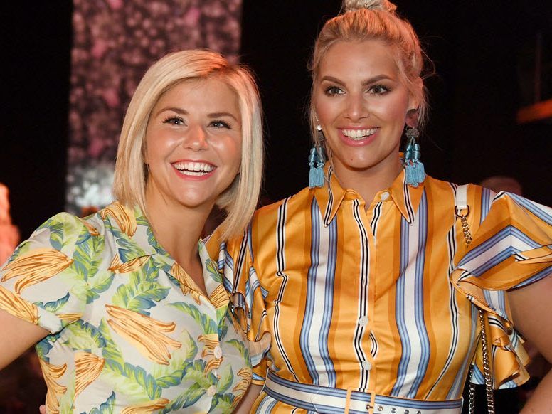 Beatrice Egli, Sängerin, und Angelina Kirsch, Curvy-Model Beatrice Egli, Sängerin, und Angelina Kirsch, Curvy-Model