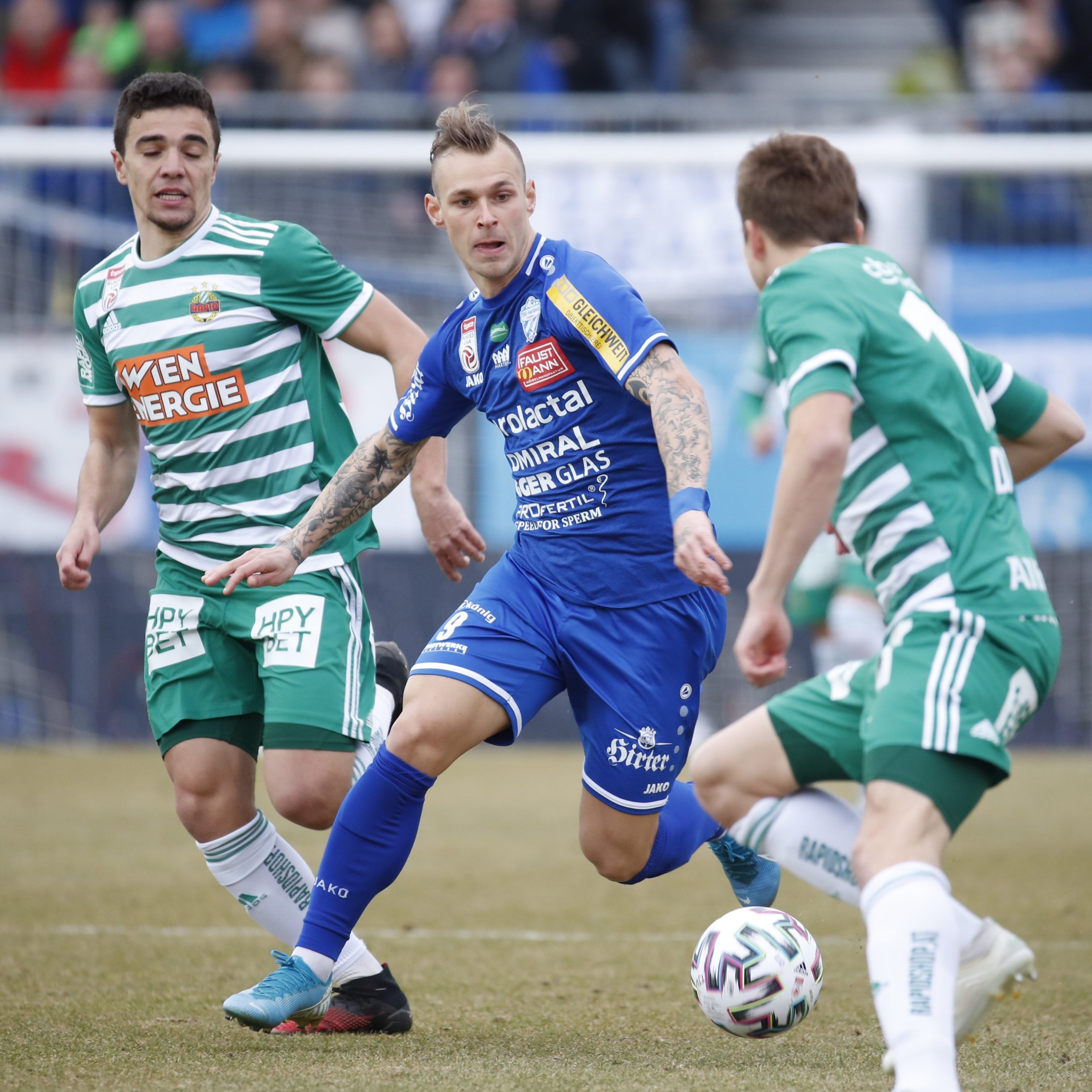 Hier sehen Sie das Match zwischen TSV Hartberg und Rapid Wien live.