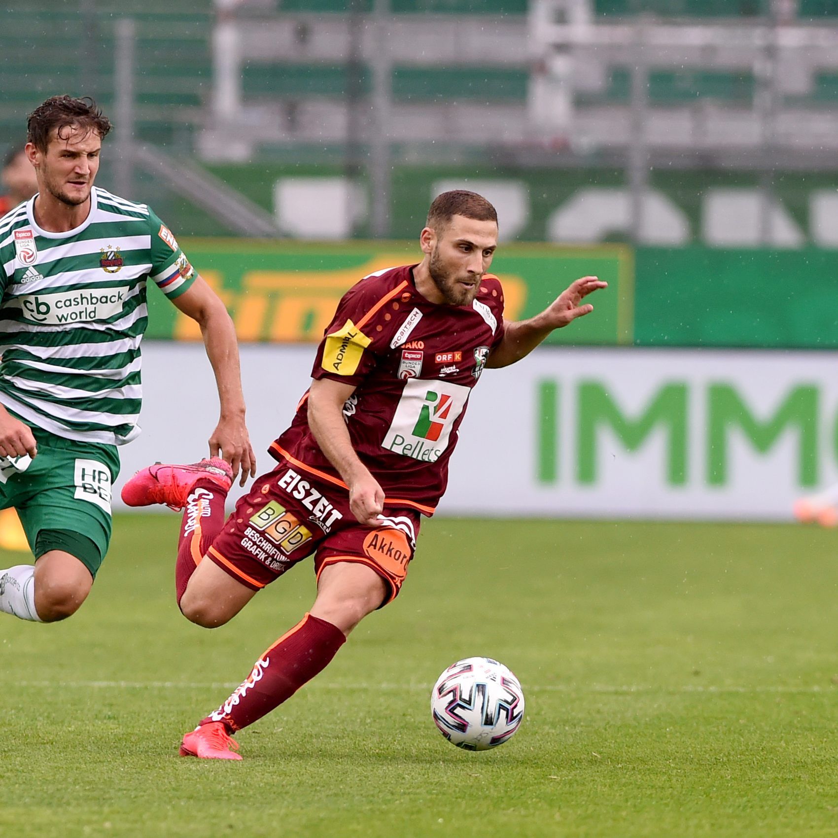 Hier sehen Sie das Match zwischen Rapid Wien und TSV Hartberg live.
