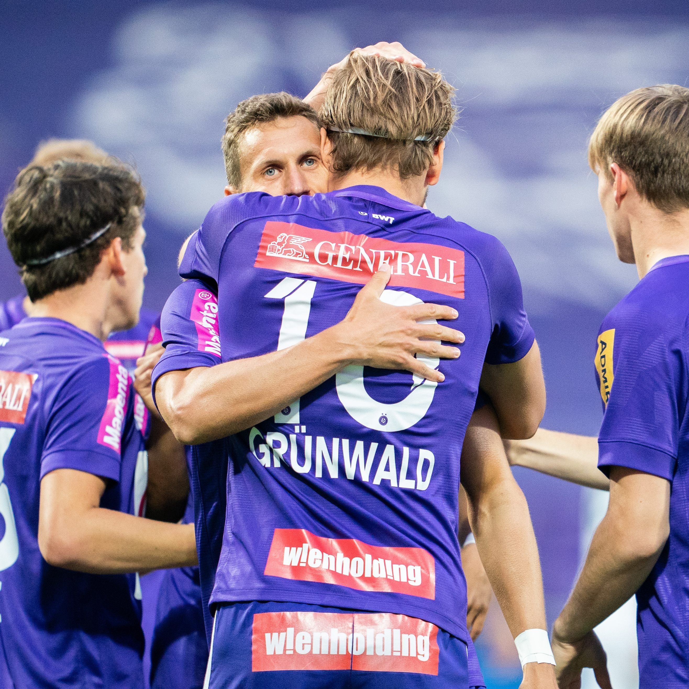 Die Wiener Austria besiegte WSG Tirol am Dienstagabend mit 1:0.