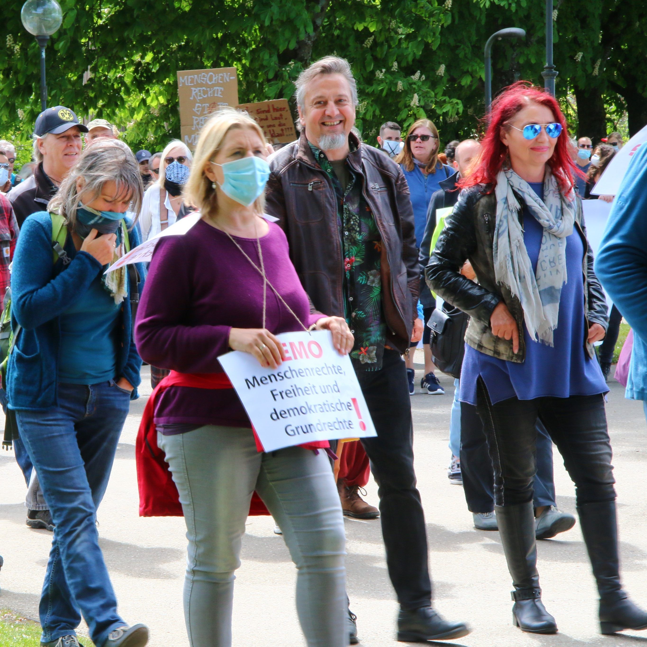 Demo gegen Coronamaßnahmen der Regierung