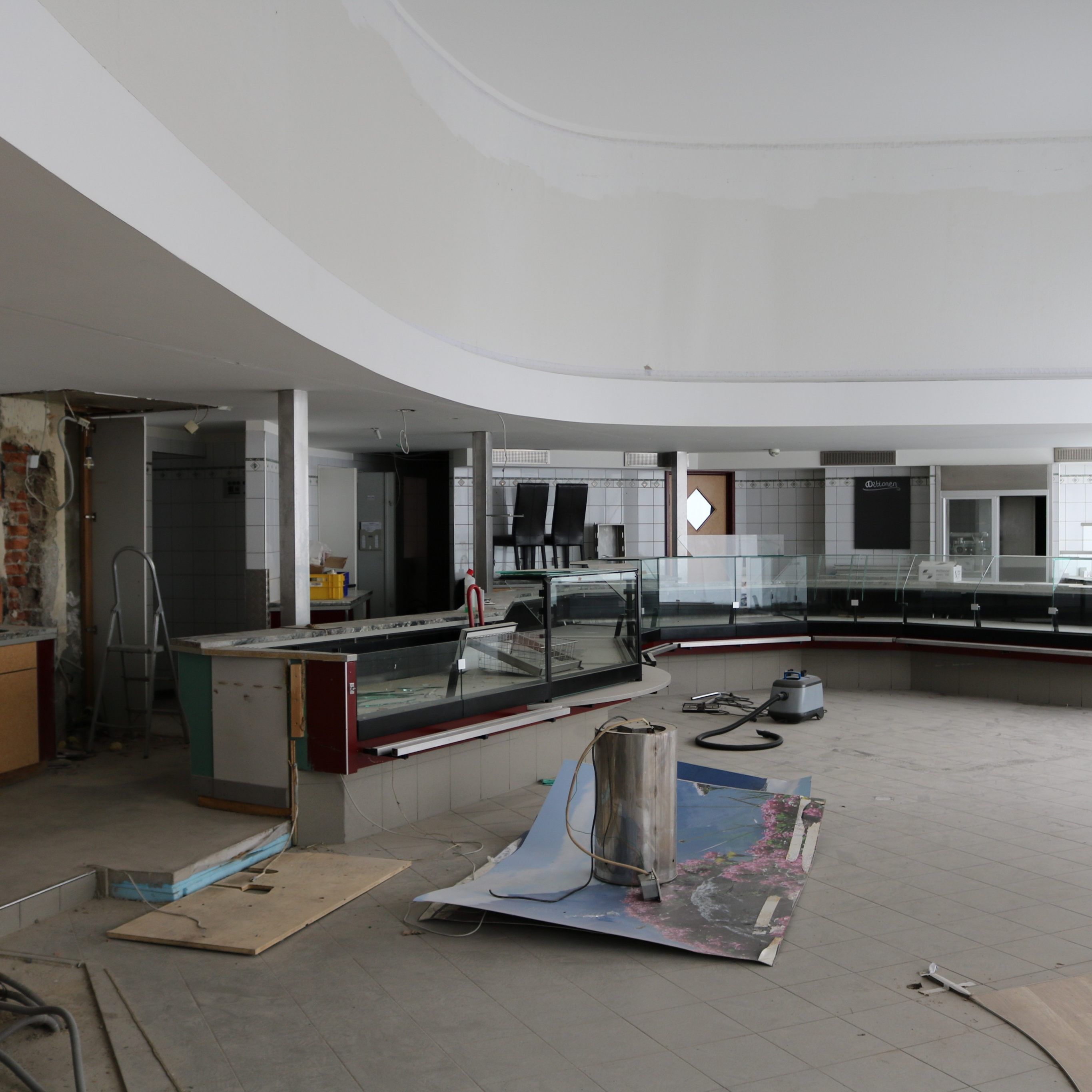 Die Umbaumaßnahmen laufen gerade auf Hochtouren