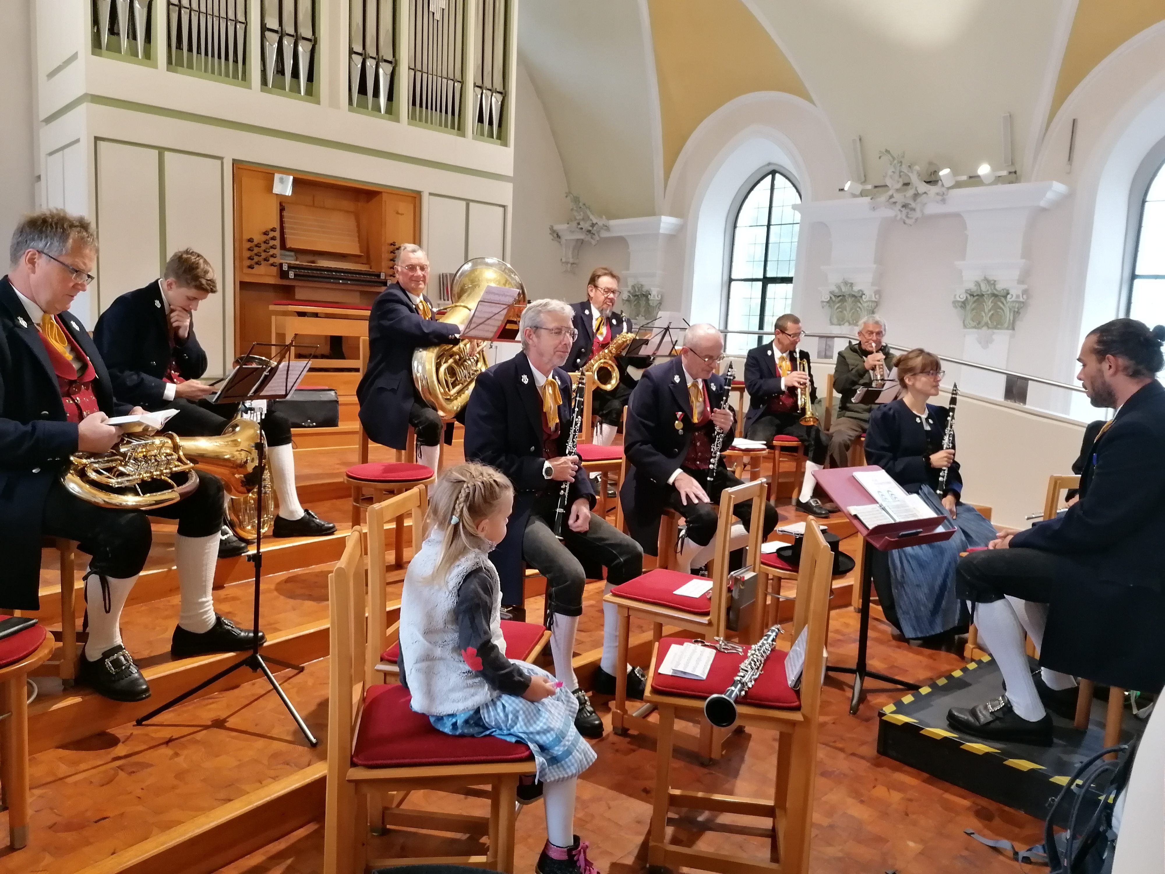 Eine kleine Abordnung sorgte für Musik Eine kleine Abordnung sorgte für Musik