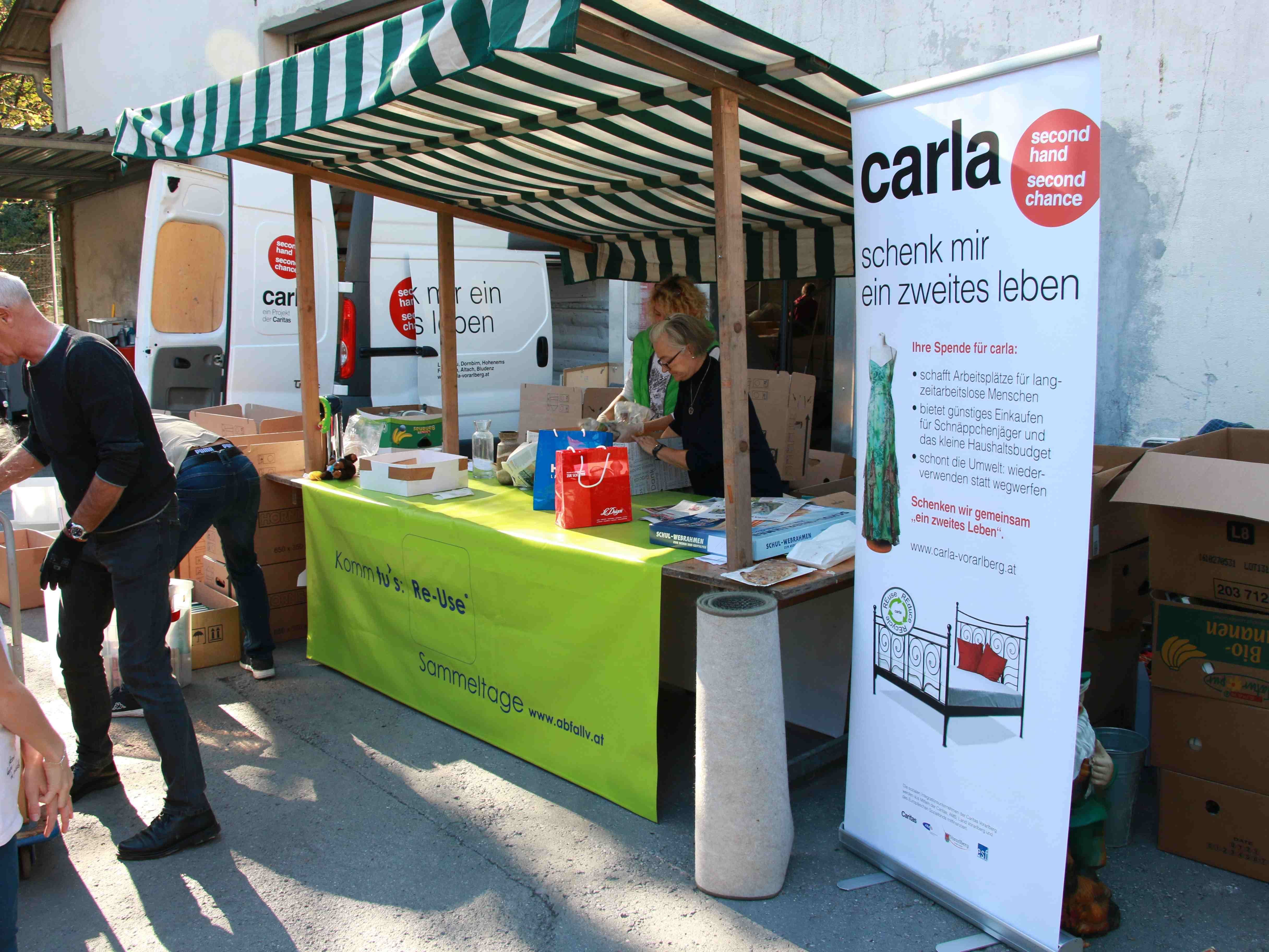 Re-Use bzw. Wiederverwenden reduziert Müllberge, schont Ressourcen und freut Menschen mit kleiner Geldbörse.