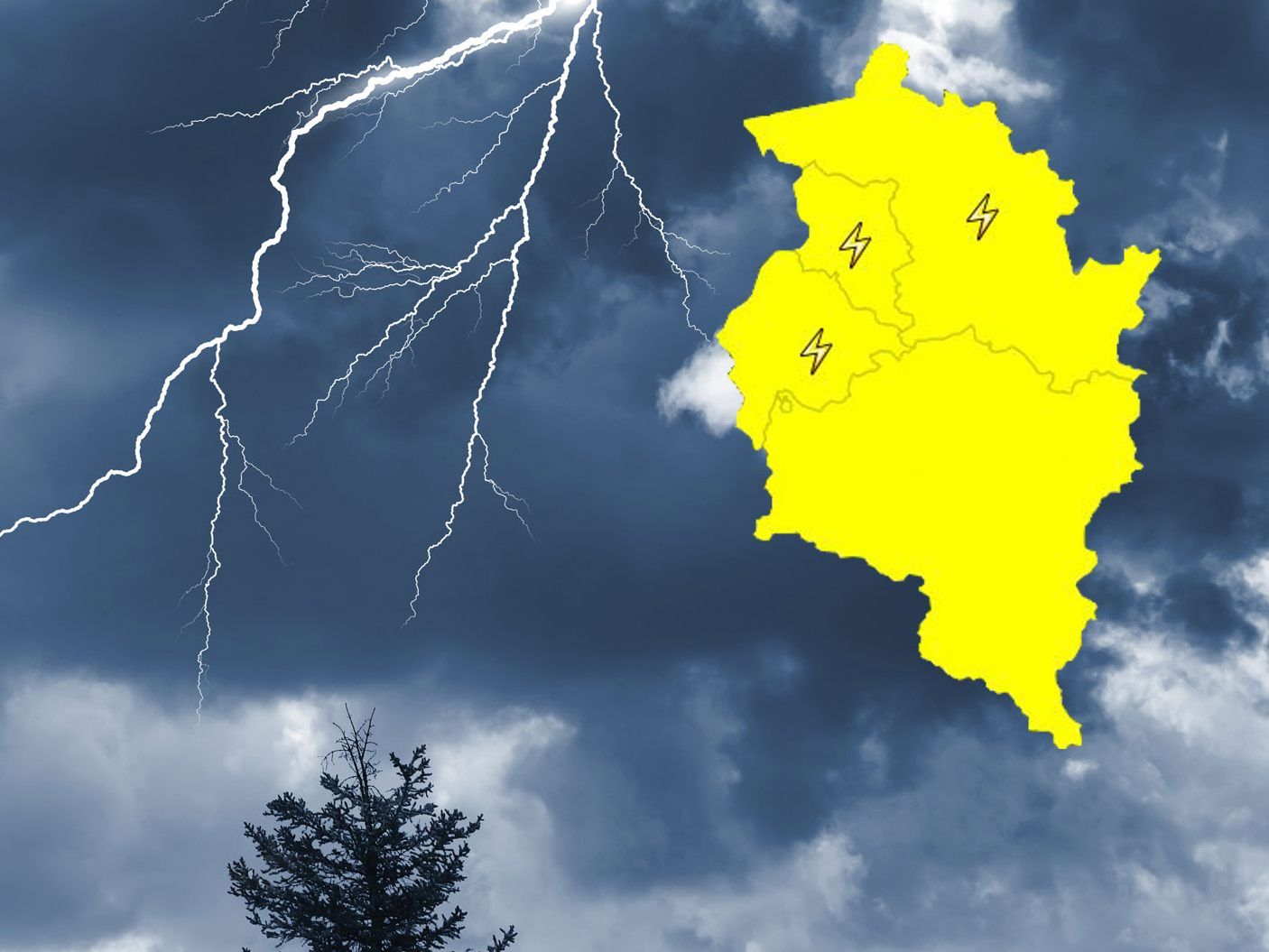Heute kann es in ganz Vorarlberg gewittern.