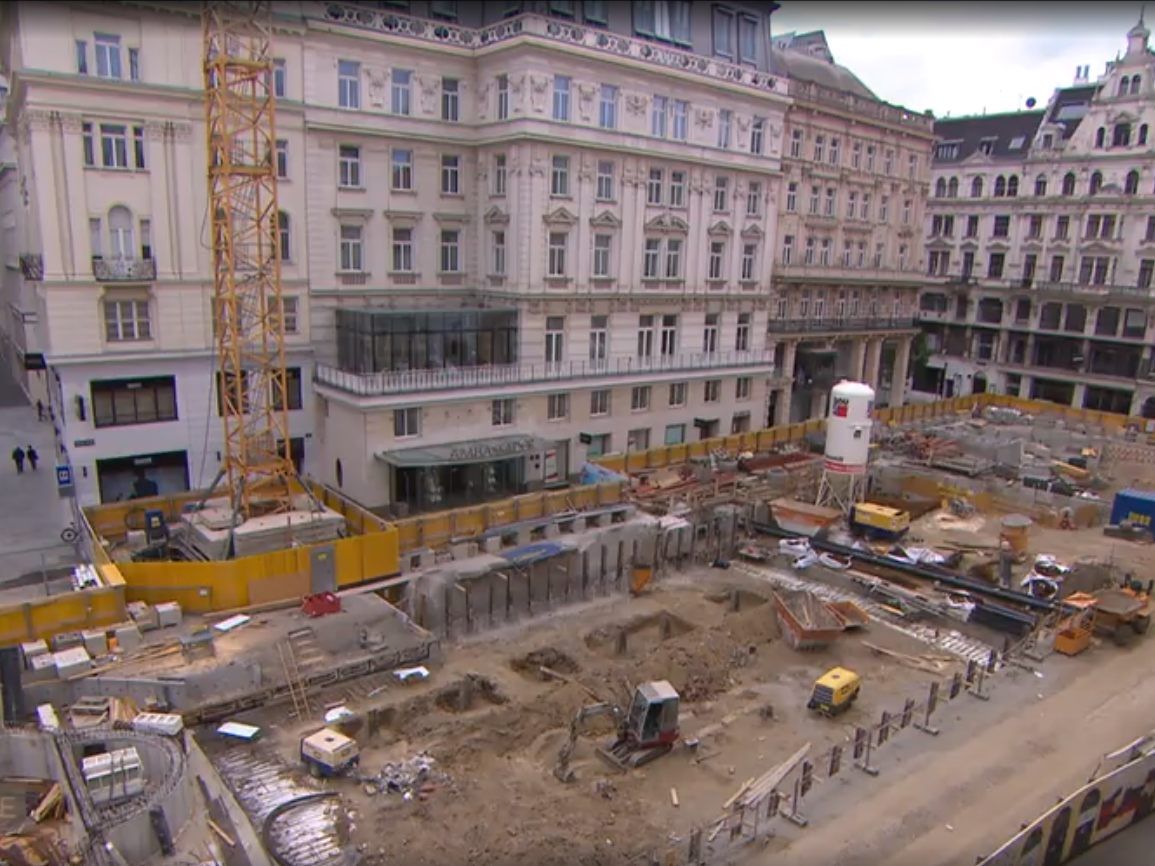 Vier Stöcke tief soll die Tiefgarage am Hohen Markt in den Boden gegraben werden. Vier Stöcke tief soll die Tiefgarage am Hohen Markt in den Boden gegraben werden.