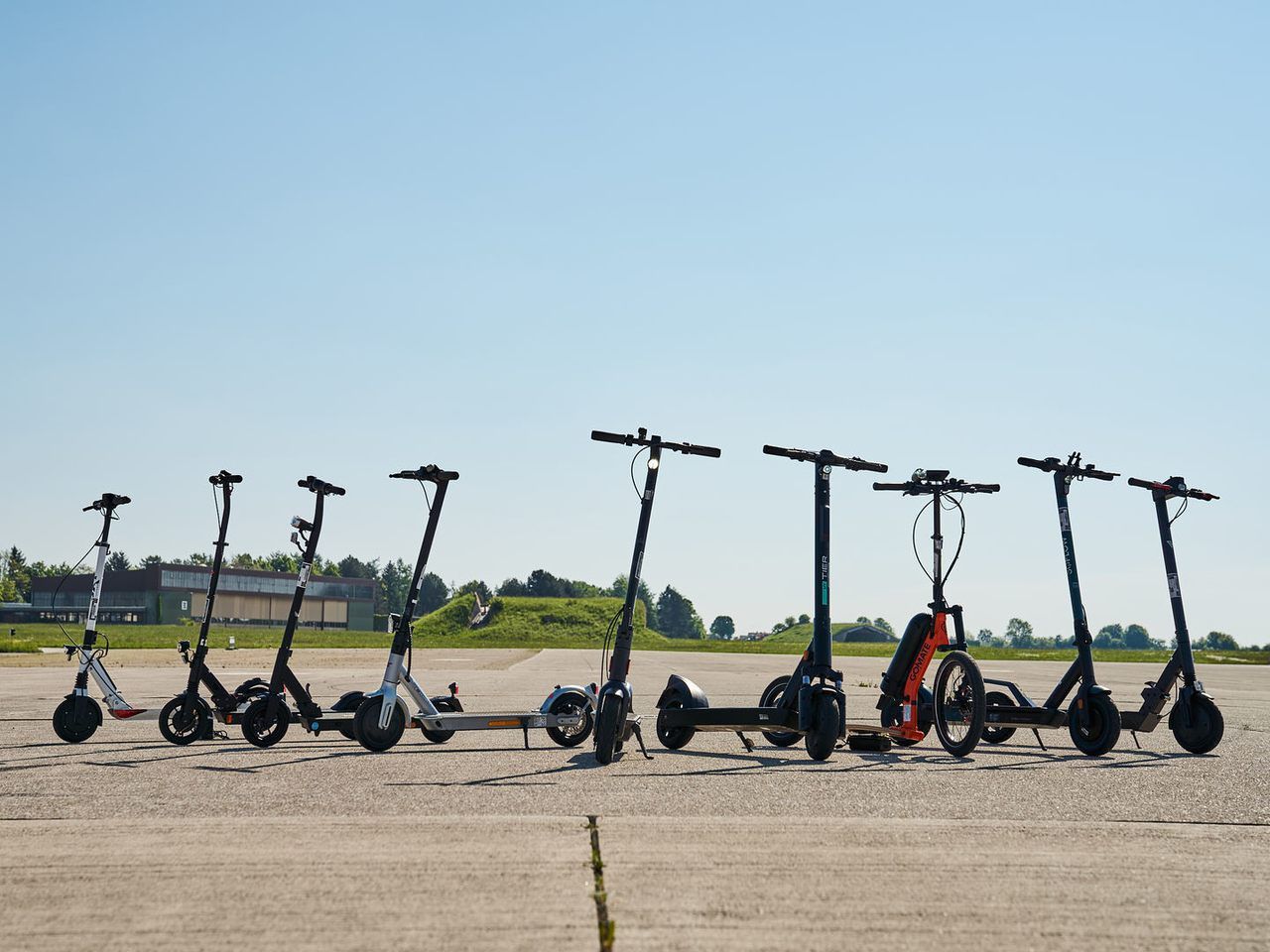 Der ÖAMTC testete 9 E-Scooter. Der ÖAMTC testete 9 E-Scooter.