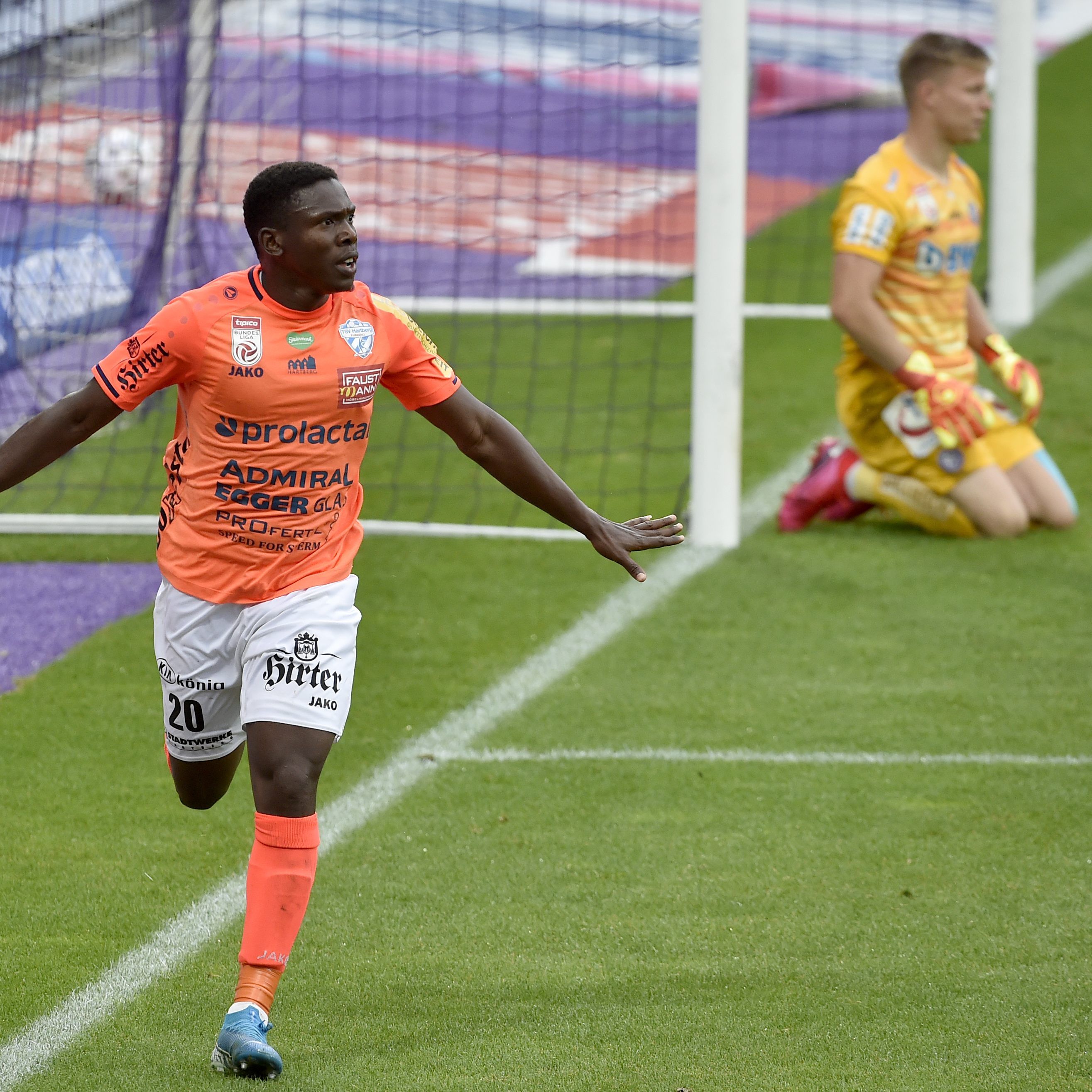 Hartberg hat die Wiener Austria mit 3:2 besiegt.