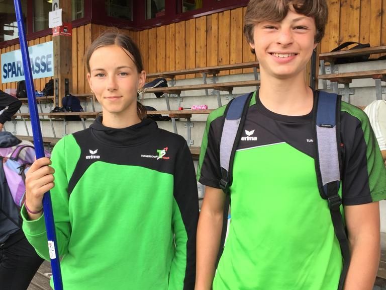 TS-Weiler Athleten Jolien und Jonas