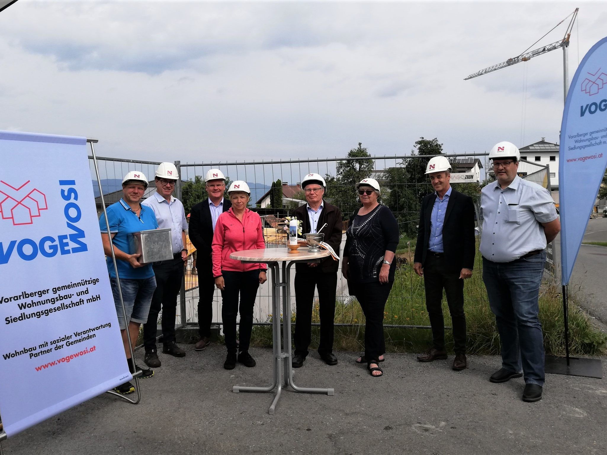 Grundsteinlegung bei "Pfarrers Bündt"