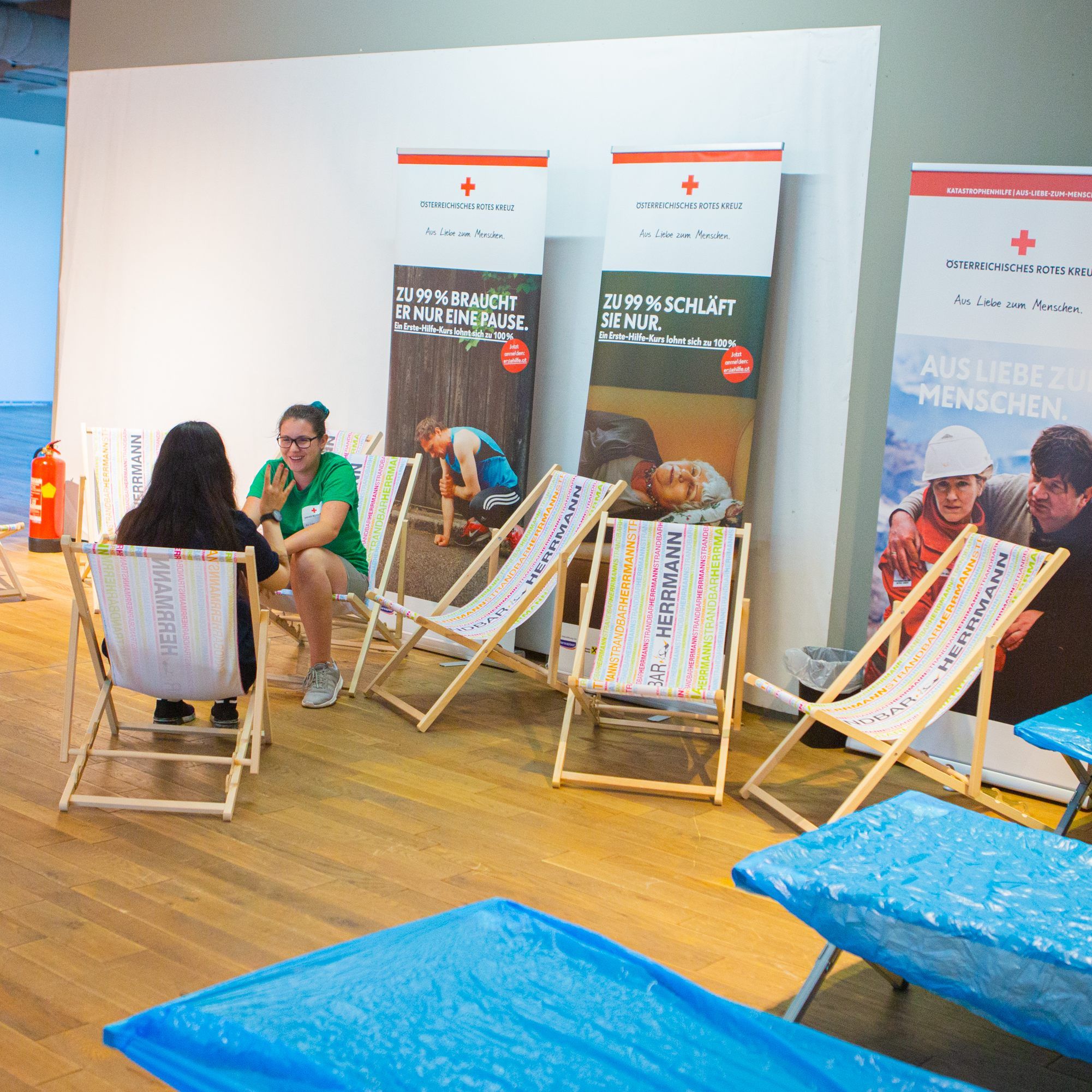 Cooling Center gibt es 2020 an zwei Wiener Standorten mit der Möglichkeit eine Blutspende abzugeben.