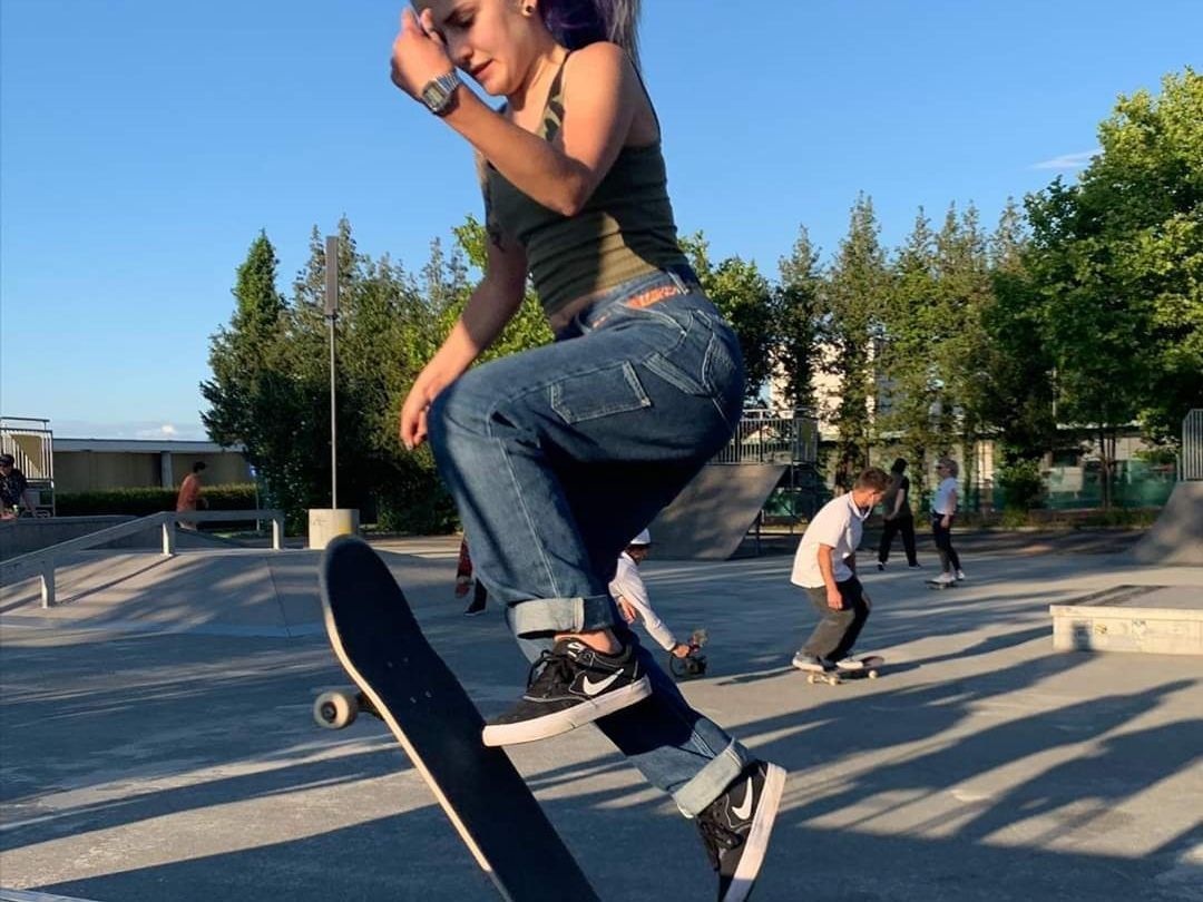 Skateboarding