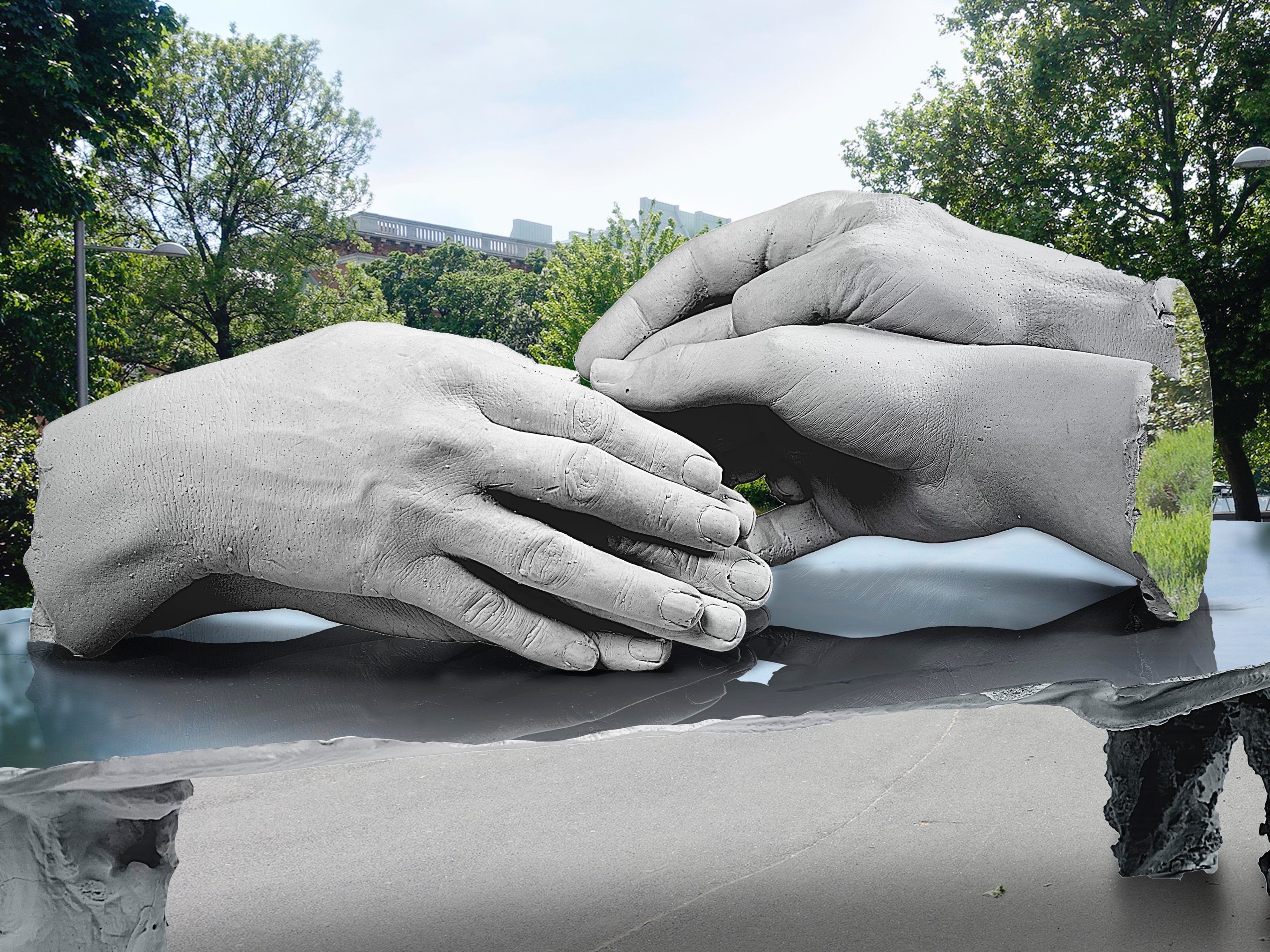 Das Siegerprojekt des britischen Künstlers Marc Quinn soll 2021 im Resselpark realisiert werden. Das Siegerprojekt des britischen Künstlers Marc Quinn soll 2021 im Resselpark realisiert werden.
