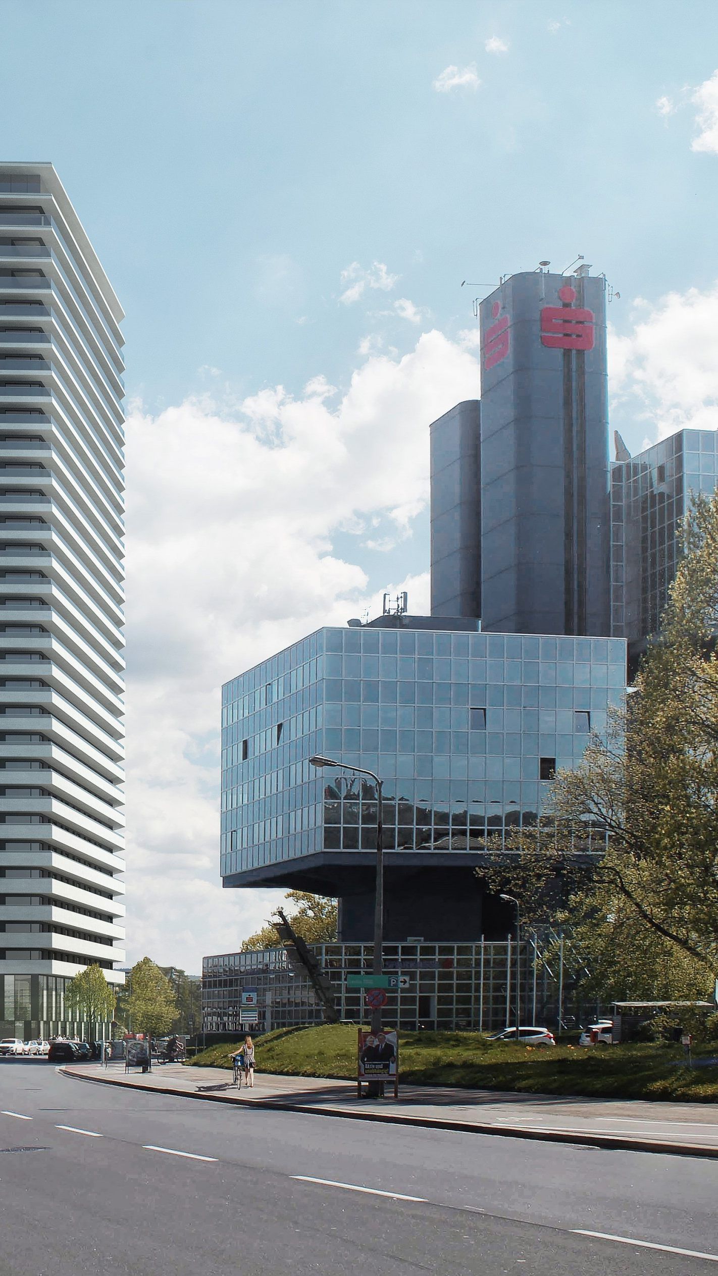 Der Bruckner Tower ist mit 95 Höhenmetern das höchste Wohngebäude in Linz.