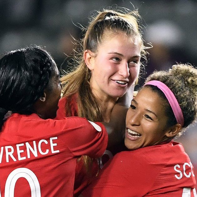 Jordyn Huitema im Trikot der kanadischen Nationalelf