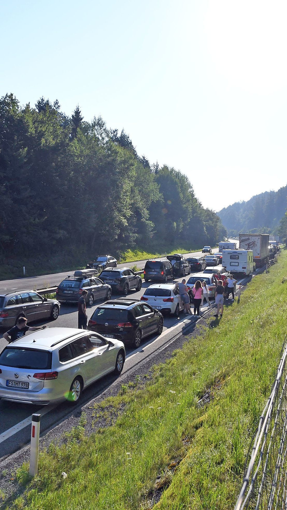 Erhebliche Staus udn Wartezeiten am Samstag in Richtung Adria.