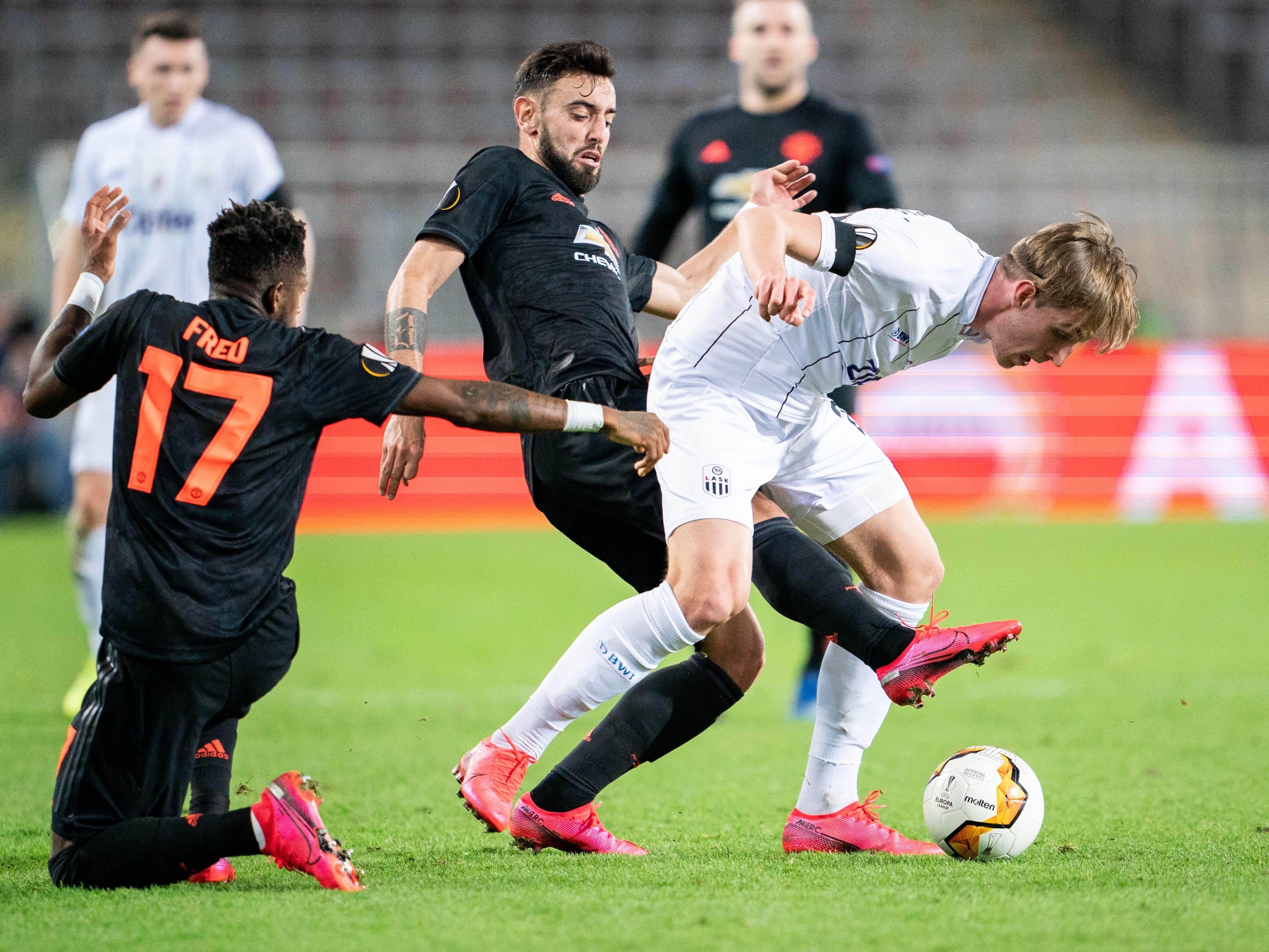 Hier sehen Sie das Match zwischen Manchester United und LASK Linz live. Hier sehen Sie das Match zwischen Manchester United und LASK Linz live.