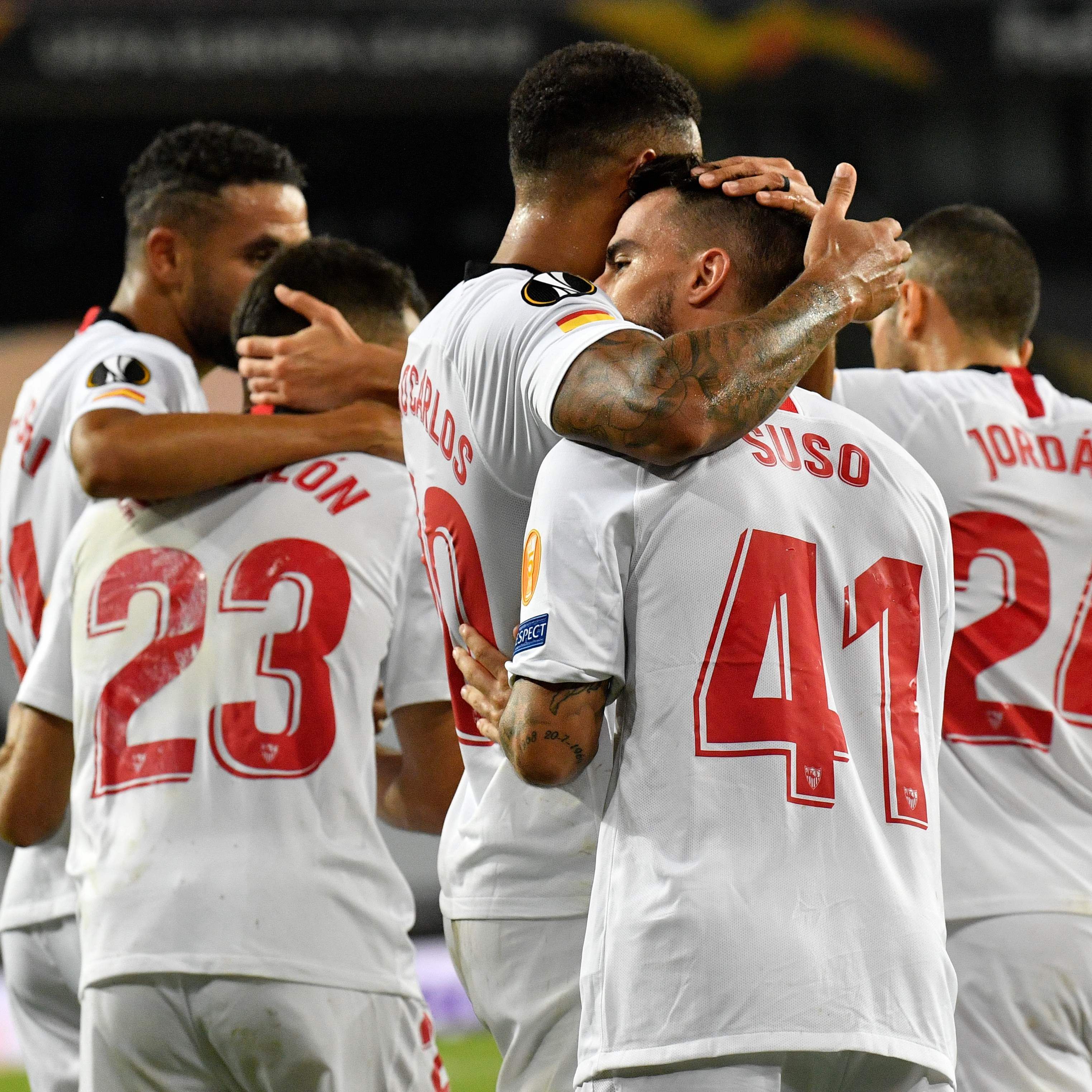 Sevilla jubelte nach einem frühen Rückstand noch über den Einzug in das EL-Finale.