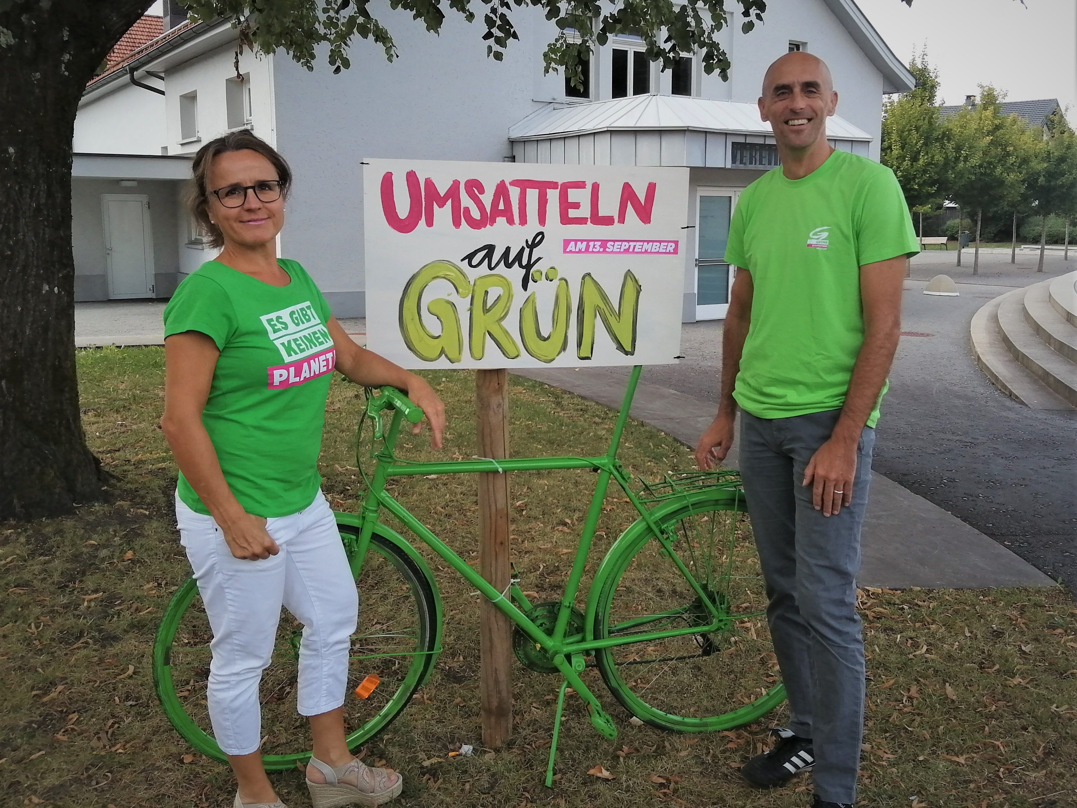 Bürgermeisterkandidat Paul Stampfl und Fraktionsobfrau Michaela Anwander Bürgermeisterkandidat Paul Stampfl und Fraktionsobfrau Michaela Anwander