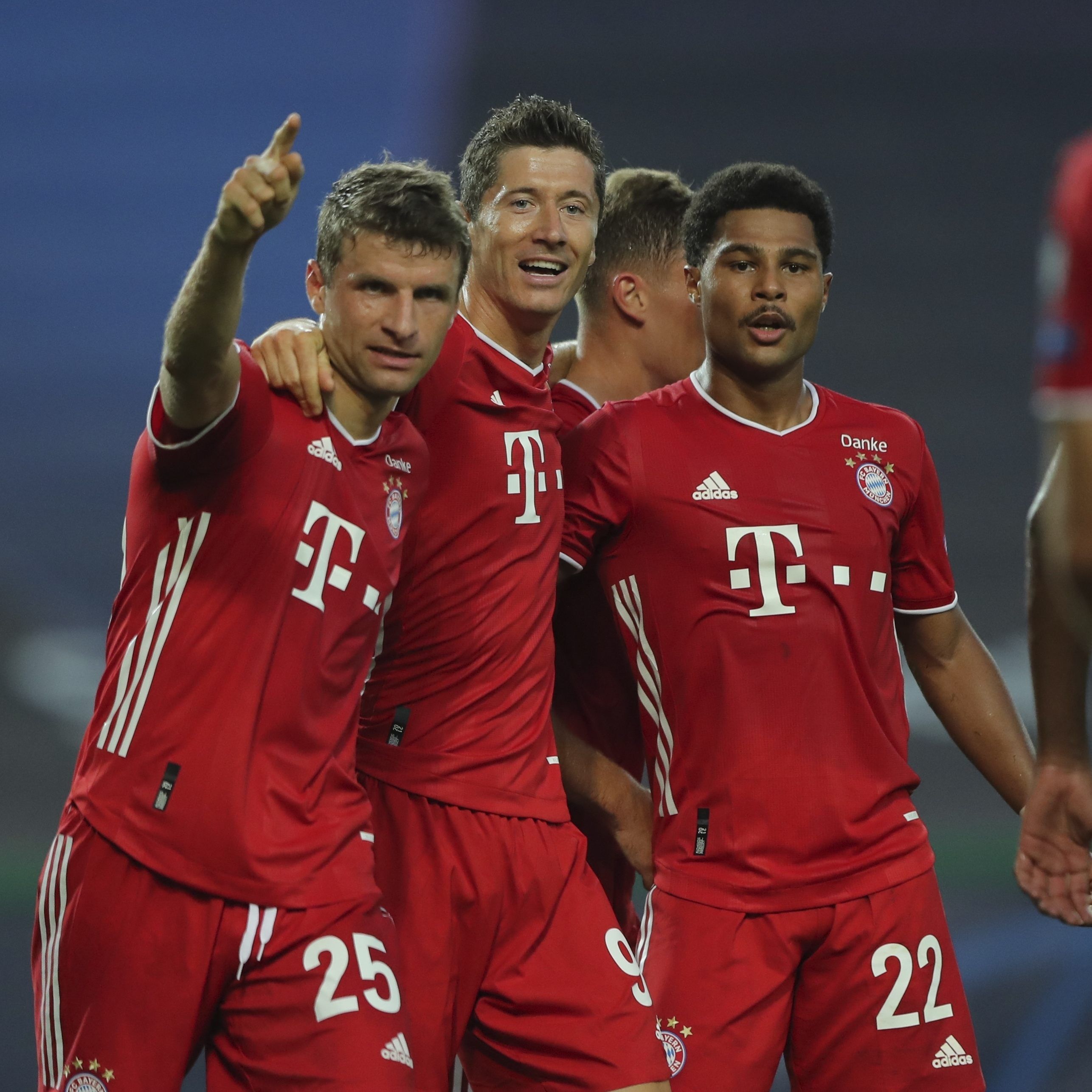 Müller, Lewandowski und Gnabry stehen mit den Bayern im Finale der Champions League.