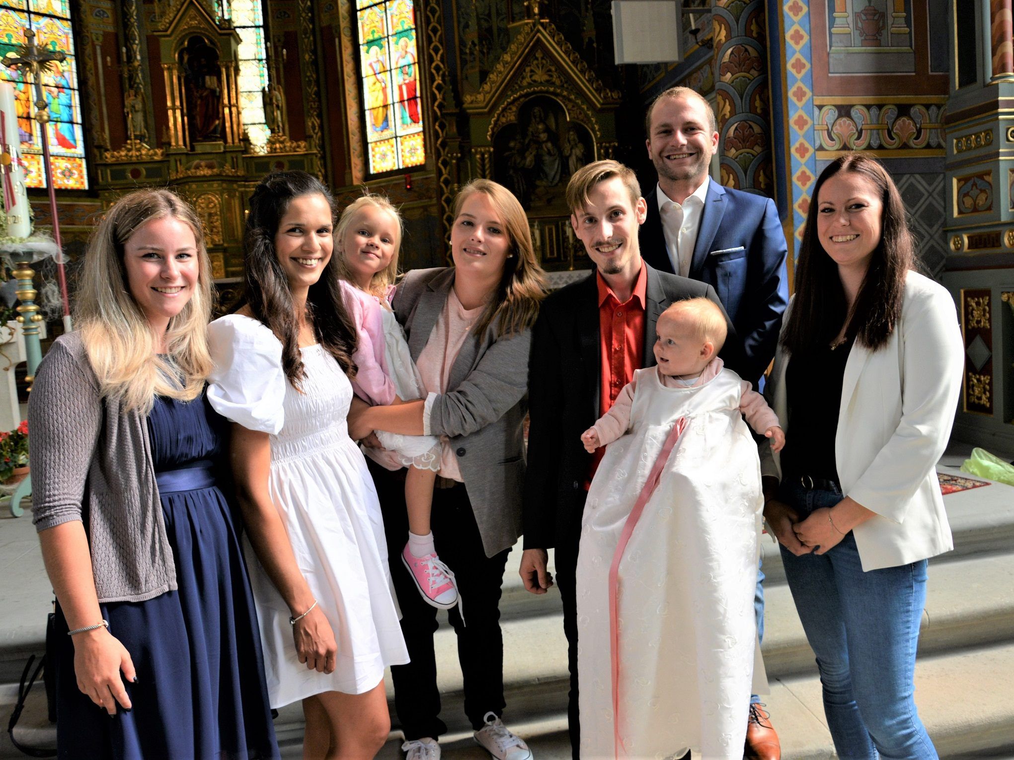 Mia und Leonie Simma wurden am 23. August getaut.