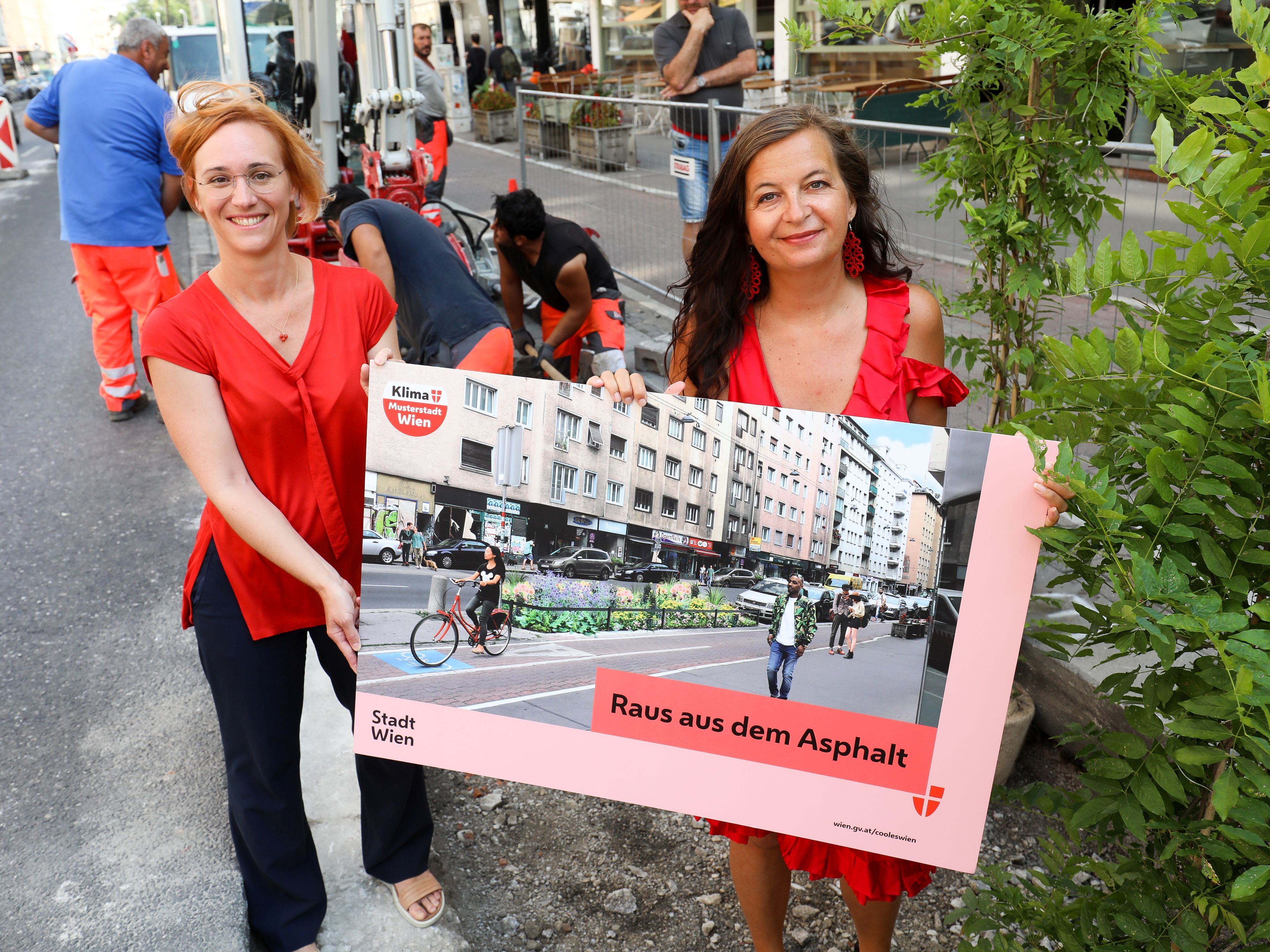 "Raus as dem Asphalt" soll Wien kühler machen. "Raus as dem Asphalt" soll Wien kühler machen.
