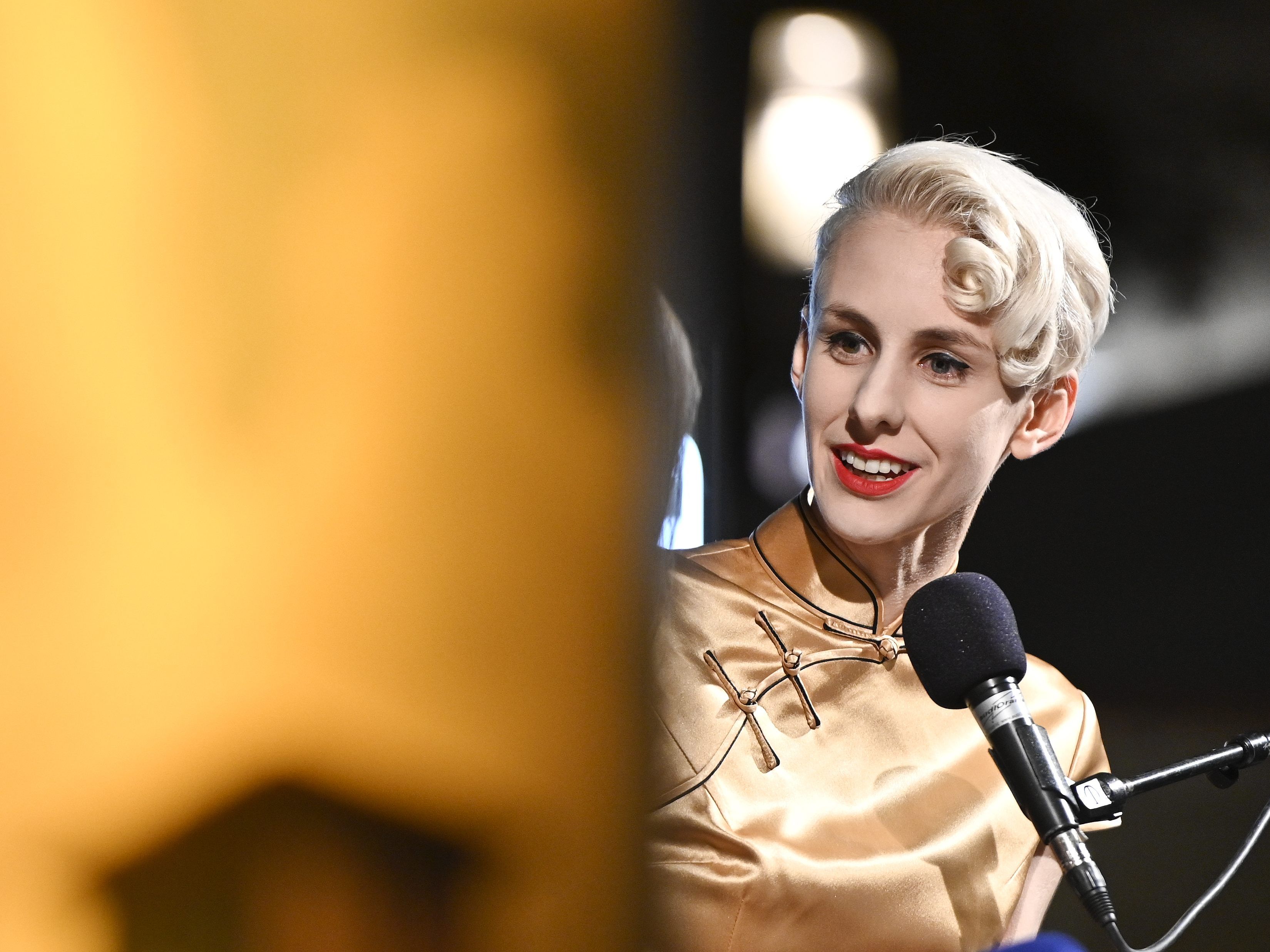 Der Ansturm zu Lisa Eckerts Vortrag war enorm.