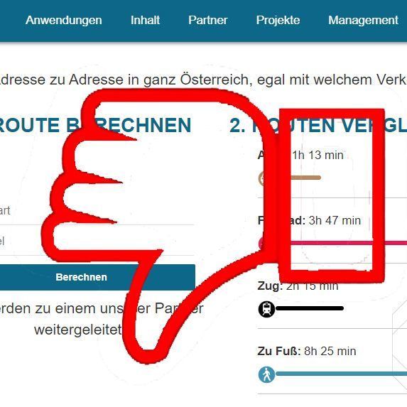 Aus dem Routenplaner ist im Endefekt nichts geworden.