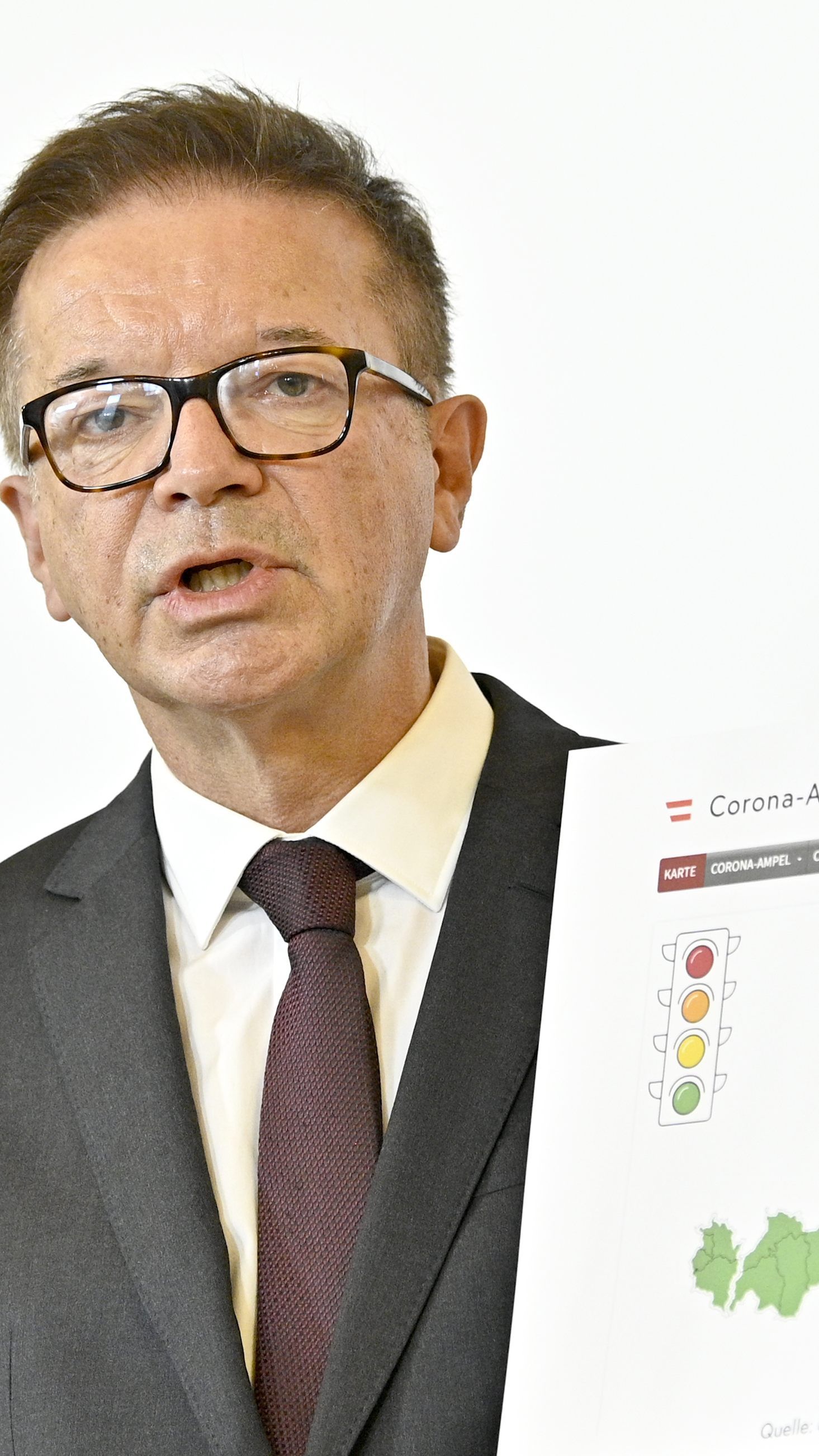 Gesundheitsminister Anschober erläuterte die Bedeutung der Corona-Ampelphasen.