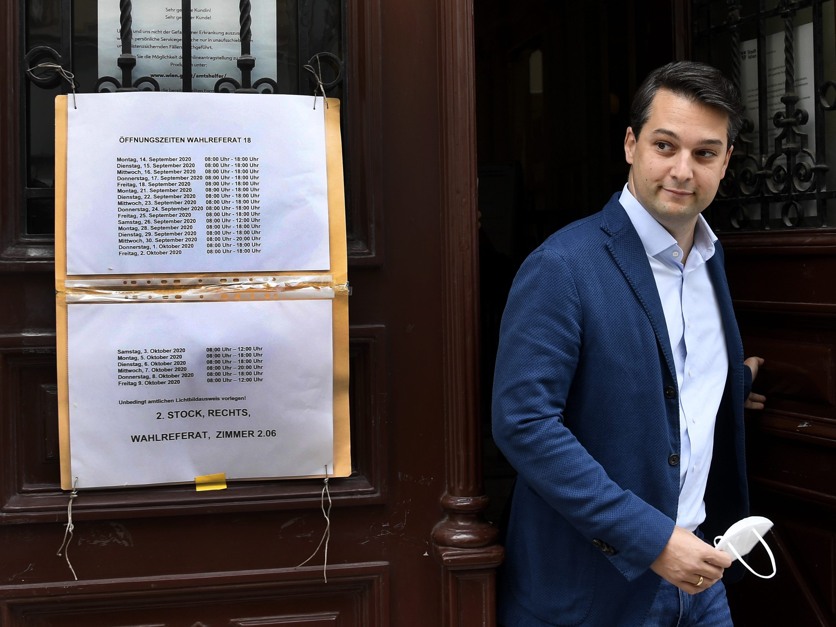 FPÖ-Chef Nepp hat schon gewählt. FPÖ-Chef Nepp hat schon gewählt.