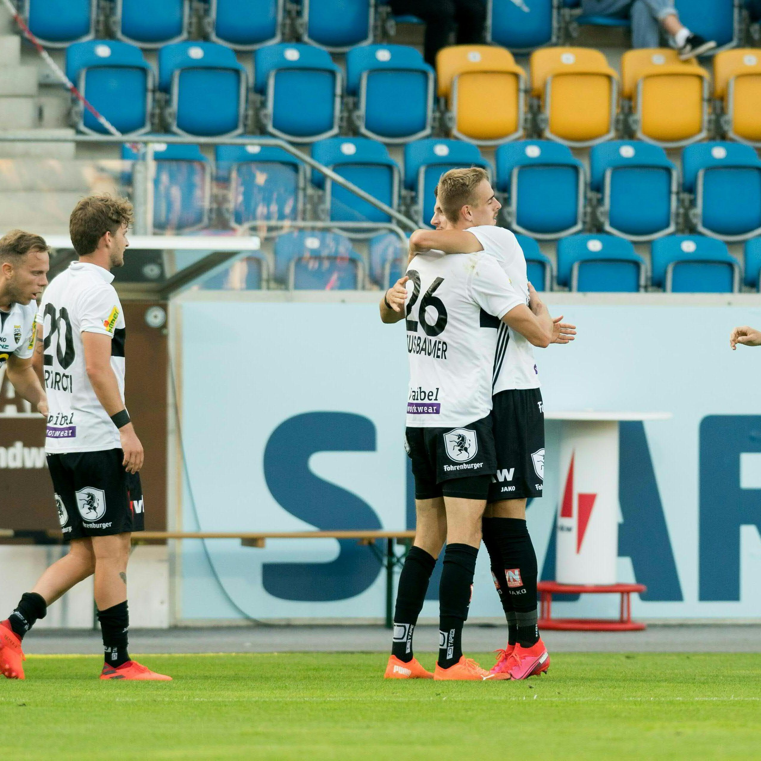 Altach führt zur Halbzeit 1:0