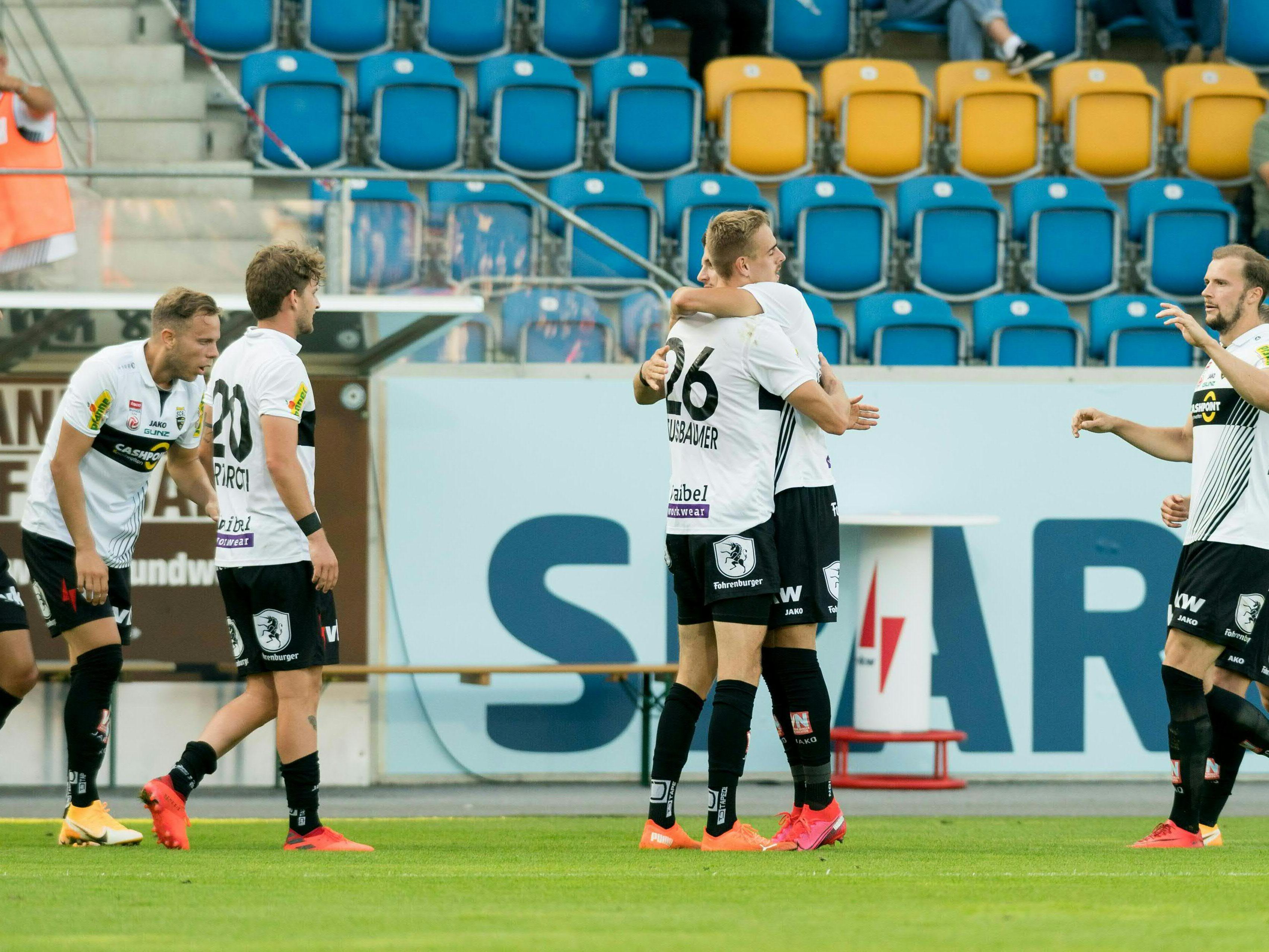 Altach führt zur Halbzeit 1:0