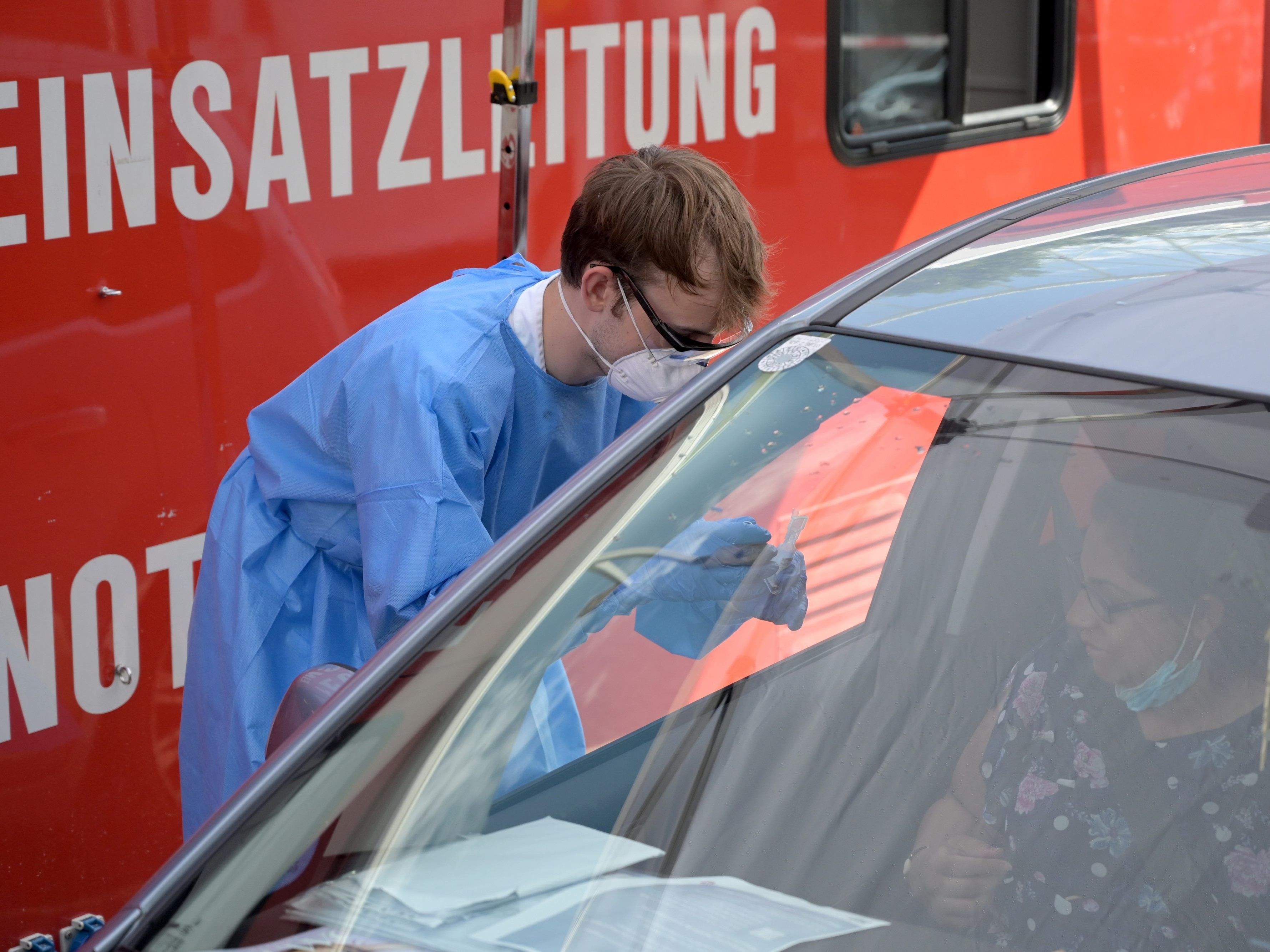 In Wien wird mit viel Personal viel auf das Coronavirus getestet.
