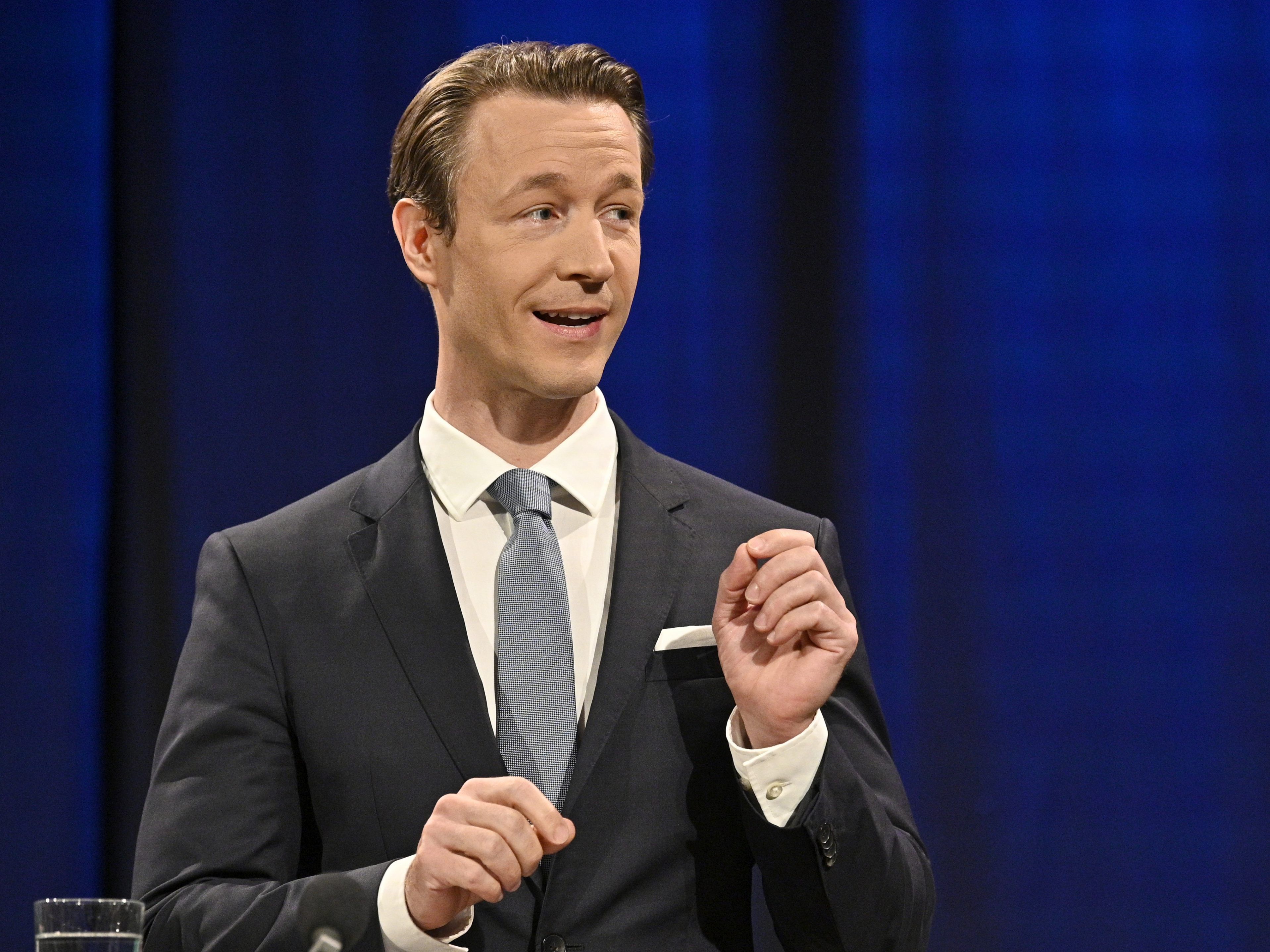 Finanzminister Gernot Blümel (ÖVP) präsentierte die OGM-Studie zur Steuerreform.