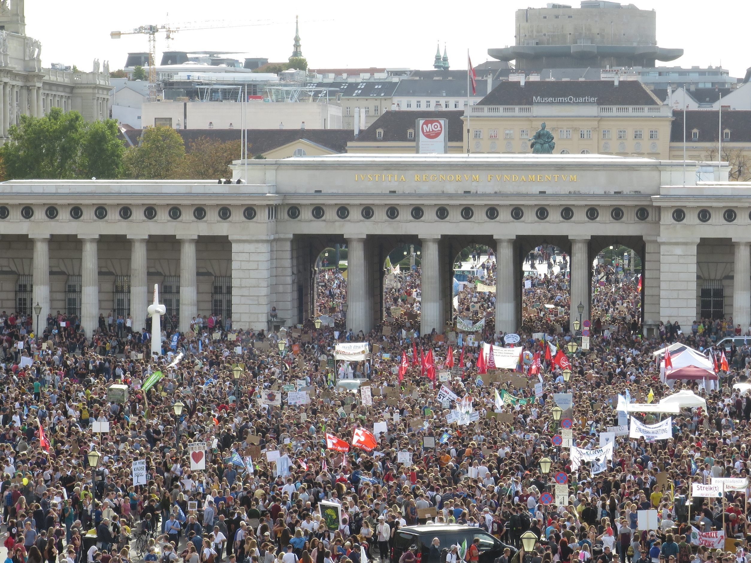 Beim globalen Klimastreik von Fridays for Future vor einem Jahr in Wien. Beim globalen Klimastreik von Fridays for Future vor einem Jahr in Wien.