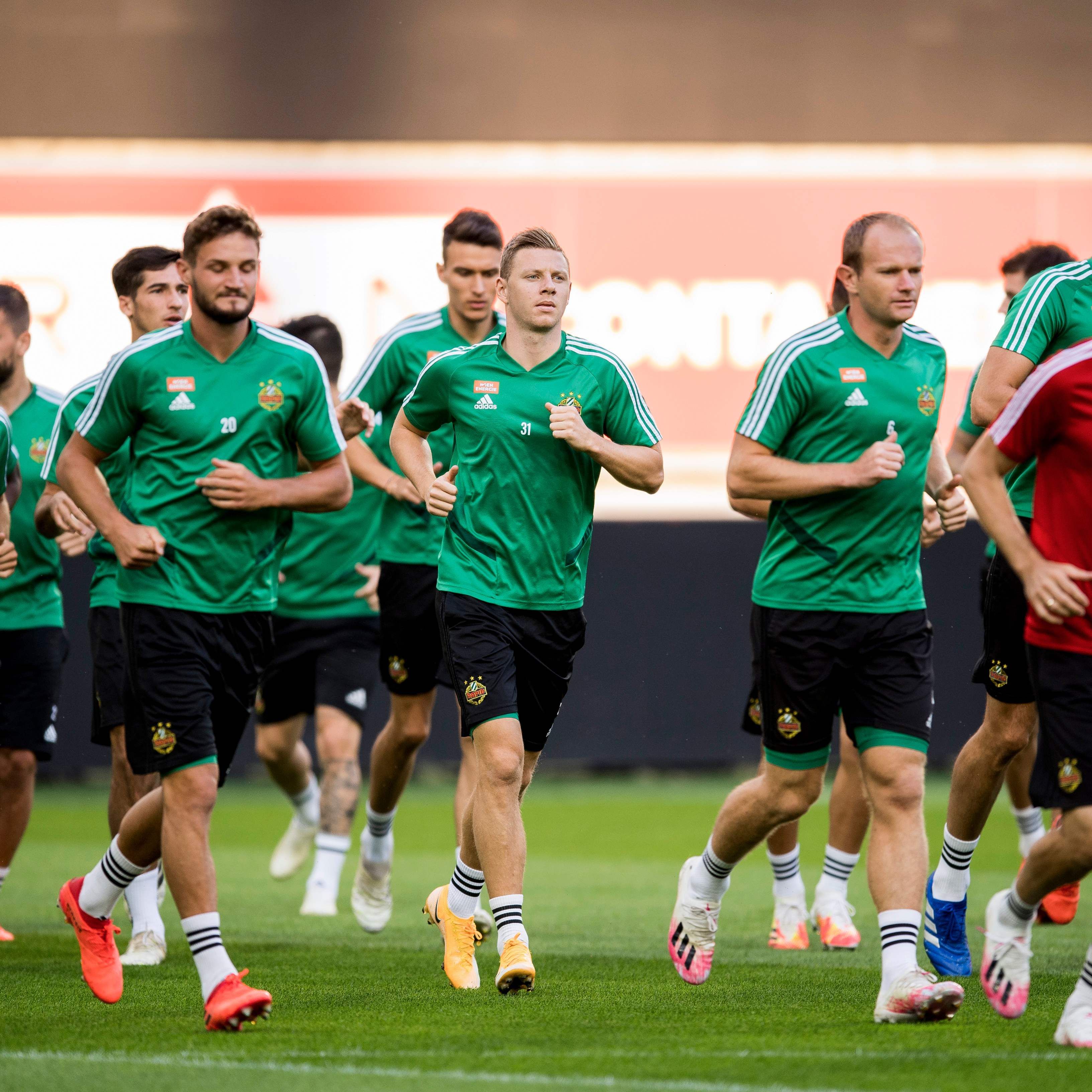 Rapid Wien ist in der CL gegen KAA Gent gefordert.