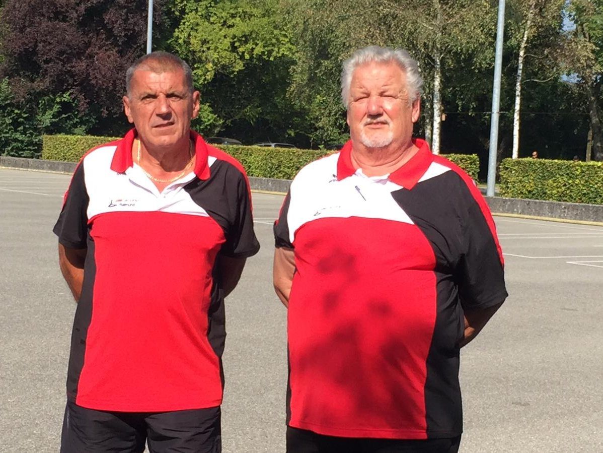 (Unsere Spieler Raimund Walch und Erich Matthä)