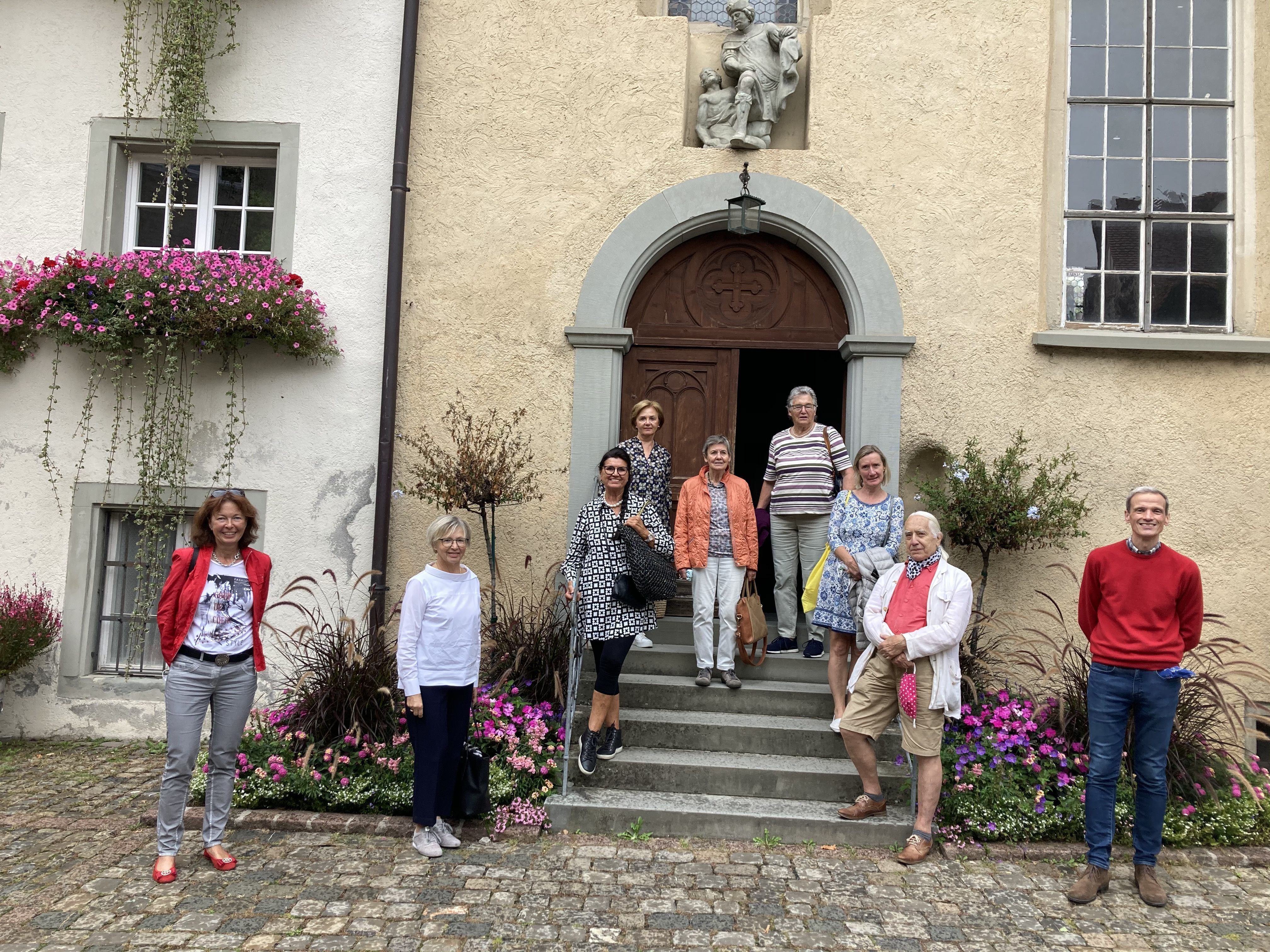 Stadtarchivar Th. Klagian und Teilnehmer/innen Stadtarchivar Th. Klagian und Teilnehmer/innen
